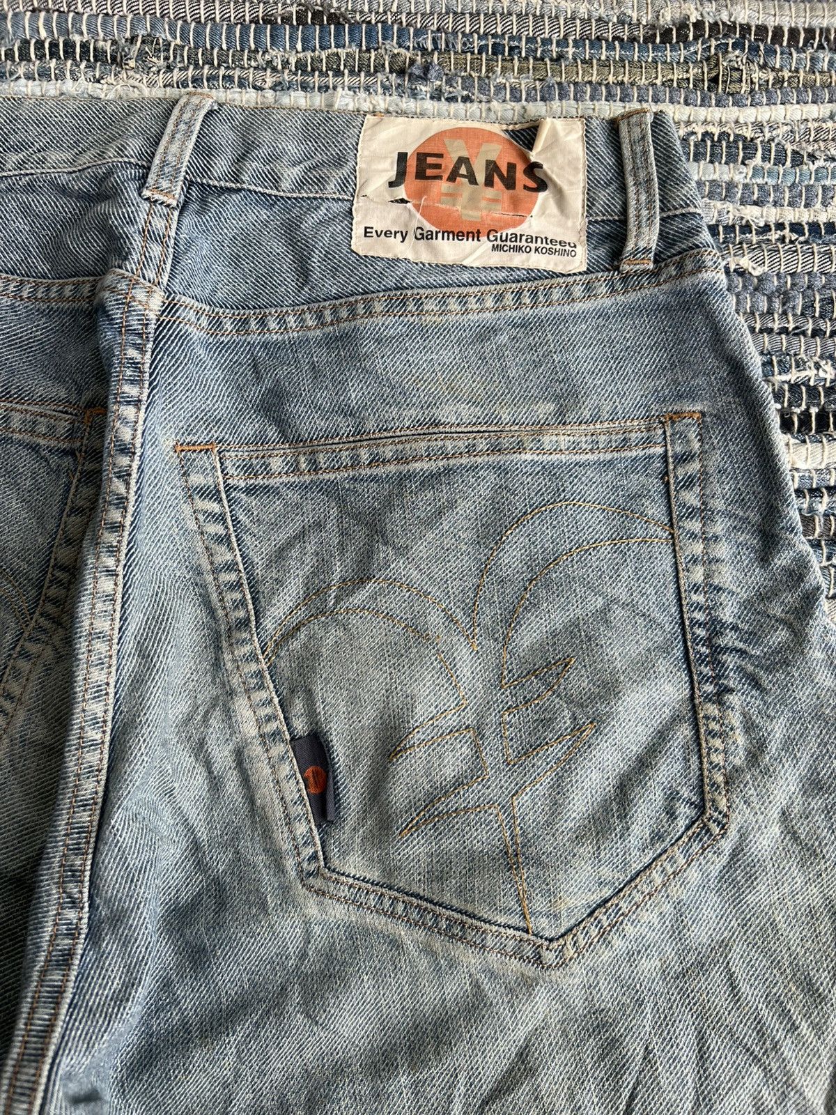 Michiko Koshino London ARCHIVE Yen Jeans MK Special Edition Gundam Distressed Denim Size US 30 / EU 46 - 4 Thumbnail