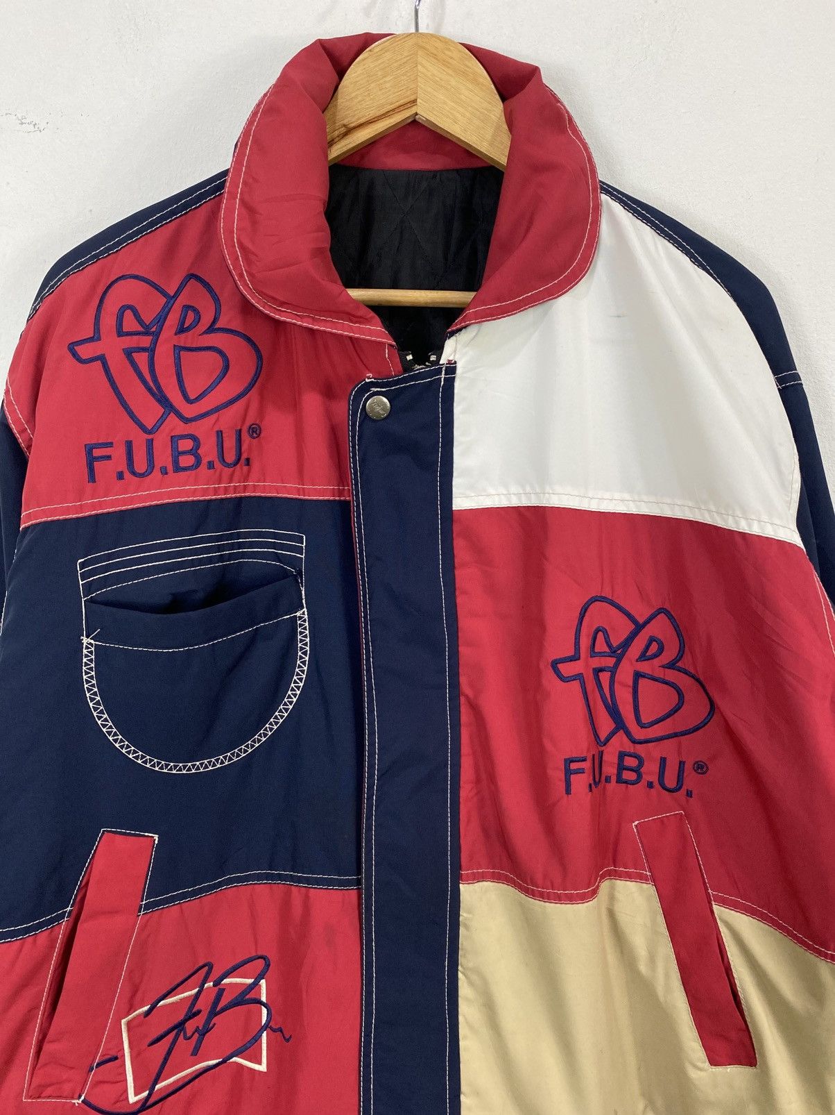 Fubu Fubu multicolor embroidery hip hop jacket Size US L / EU 52-54 / 3 - 8 Thumbnail