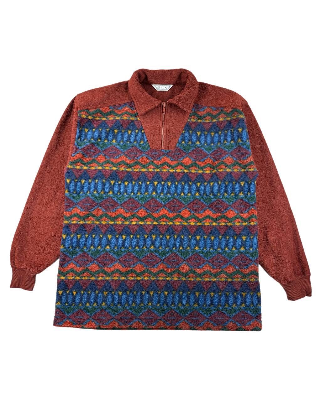 Other Nico vintage aztec print patagonia-style fleece 1/4 zip Size US L / EU 52-54 / 3 - 2 Thumbnail