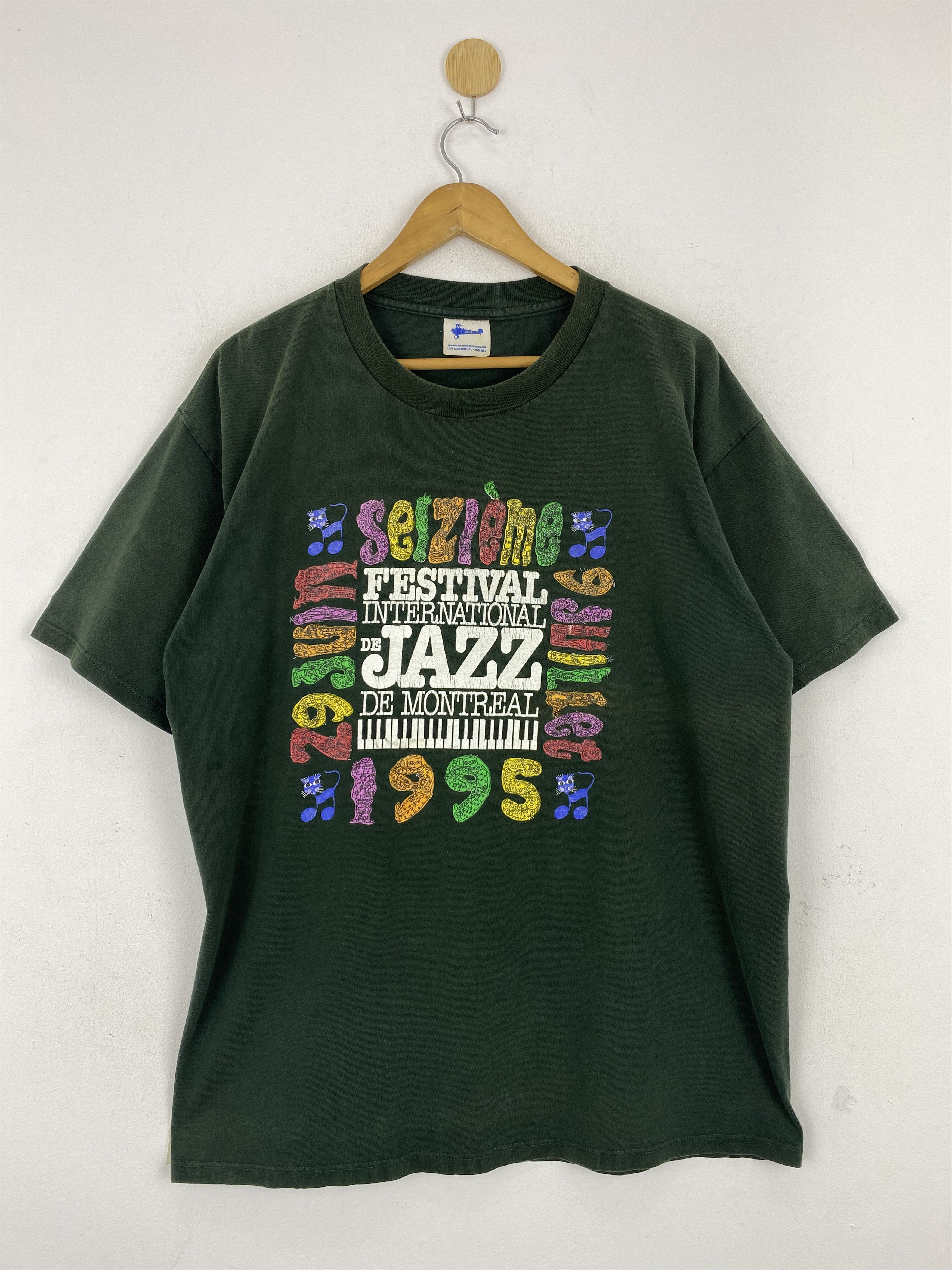 Vintage Vintage 90s Festival International De Jazz Tee TA0577 Size US XL / EU 56 / 4 - 1 Thumbnail