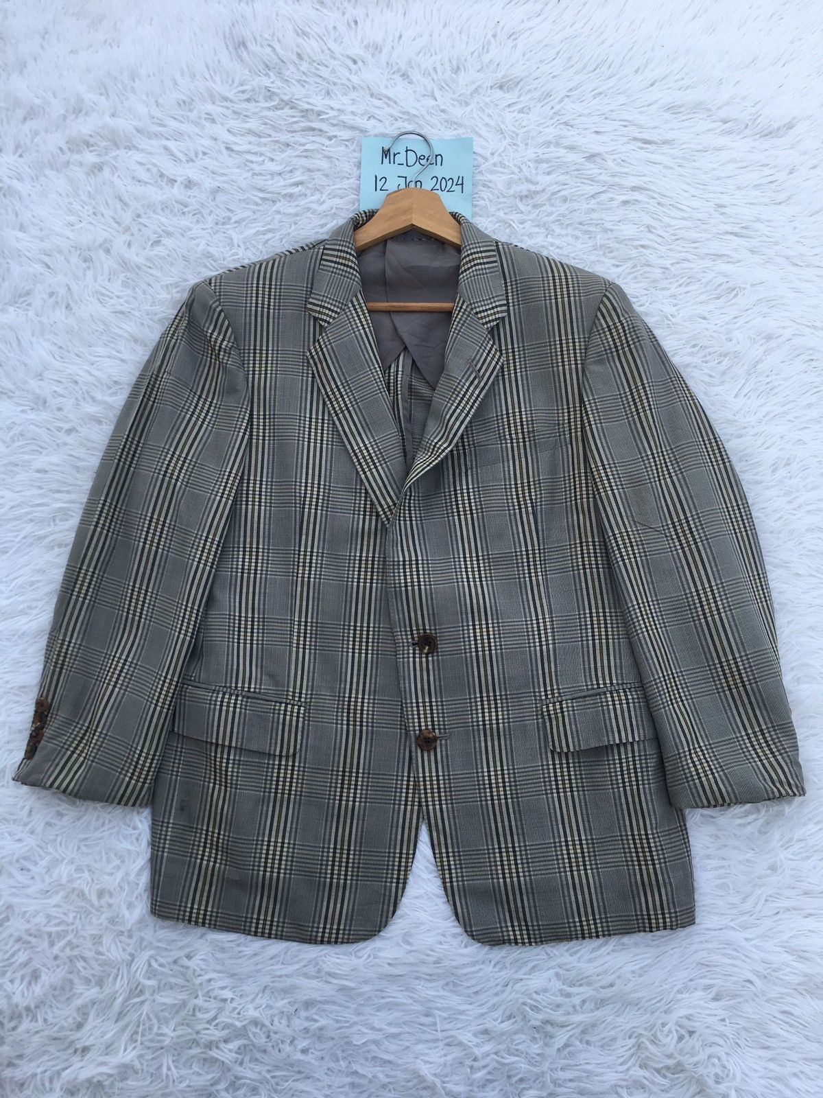 Burberry Rare Vintage Burberry Checkered Blazer Size 36R - 1 Thumbnail