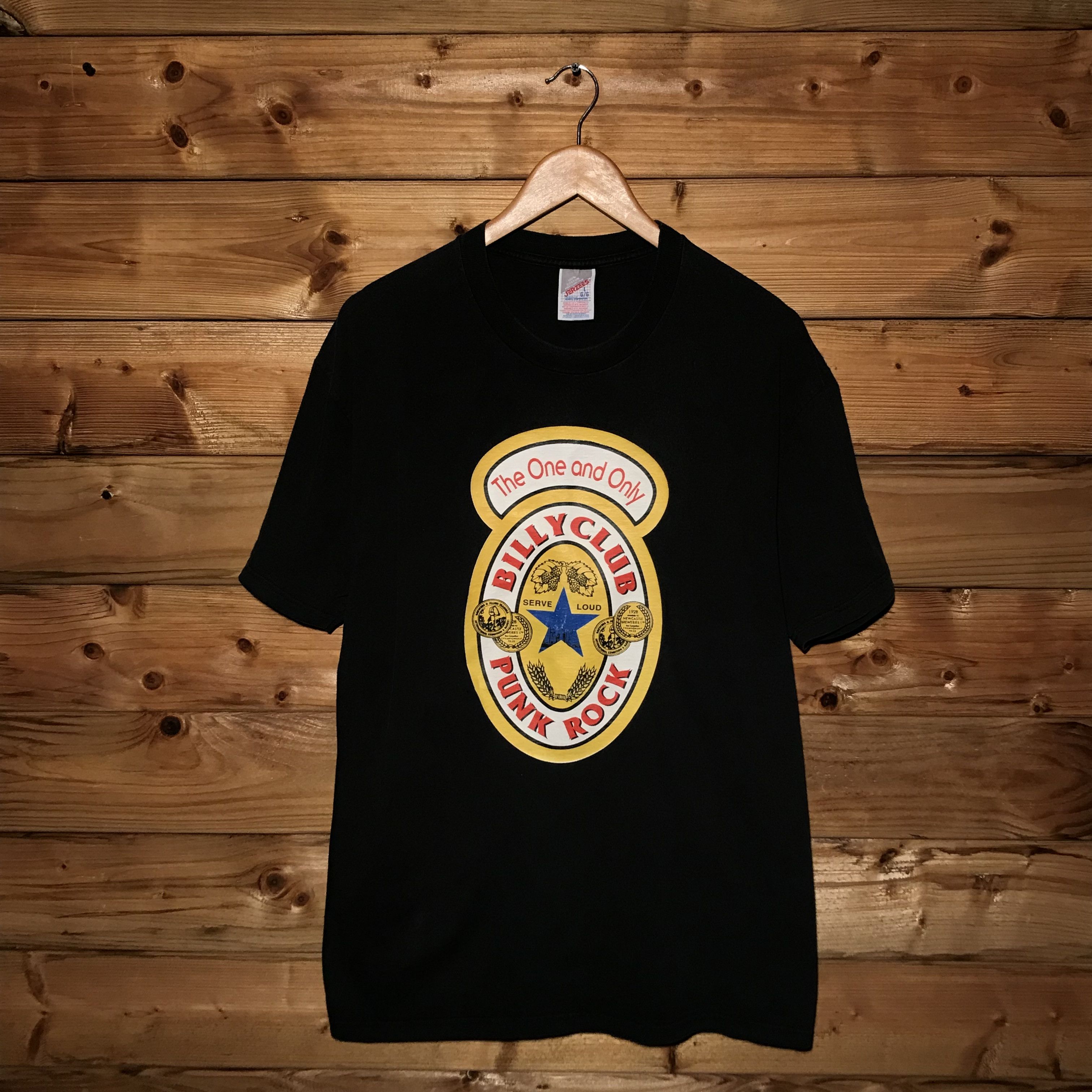 Band Tees 1998 Billyclub Serve Loud Album Promo Black Band T Shirt Size US L / EU 52-54 / 3 - 1 Thumbnail