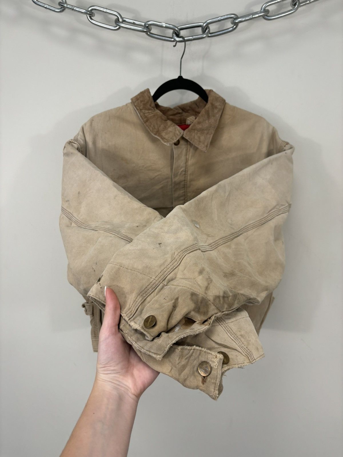 Carhartt Vintage Carhartt Y2K Workwear Faded Hype Boxy Cropped Jacket Size US L / EU 52-54 / 3 - 17 Thumbnail