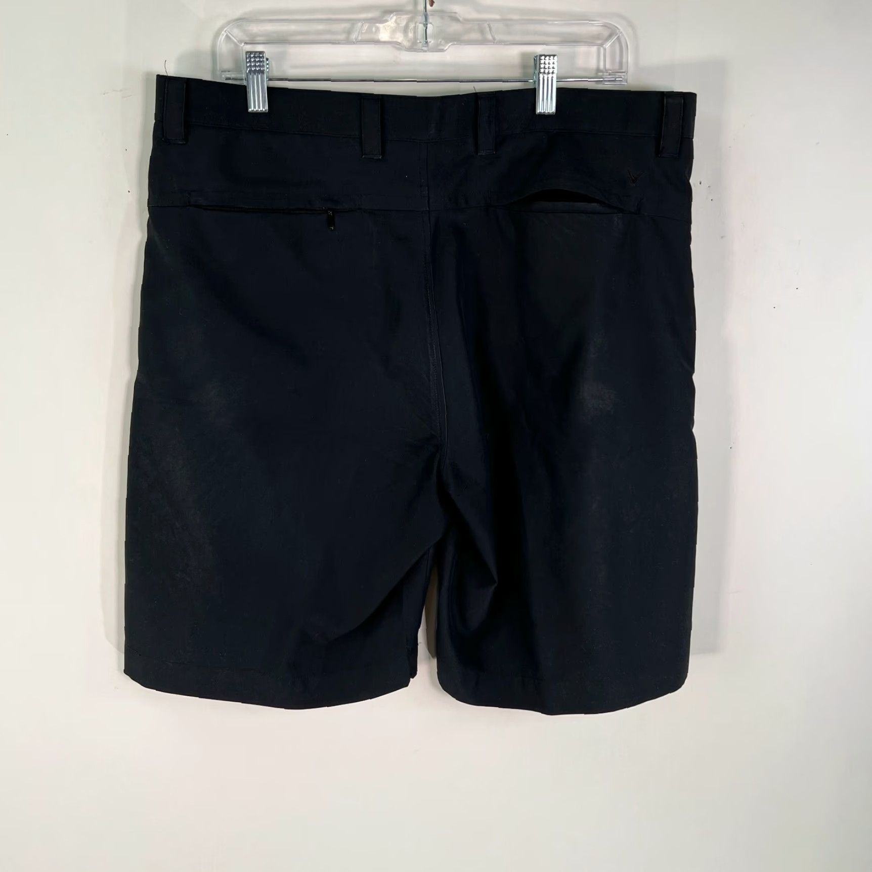 Callaway Callaway Mens Flat Front Mid Rise Casual Regular Fit Black Chino Shorts Size 36 Size US 36 / EU 52 - 2 Thumbnail