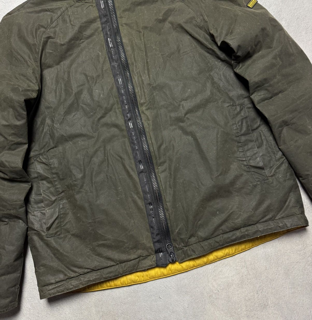 Barbour Barbour International Zip Up Hooded Wax Cotton Jacket Size US M / EU 48-50 / 2 - 4 Thumbnail