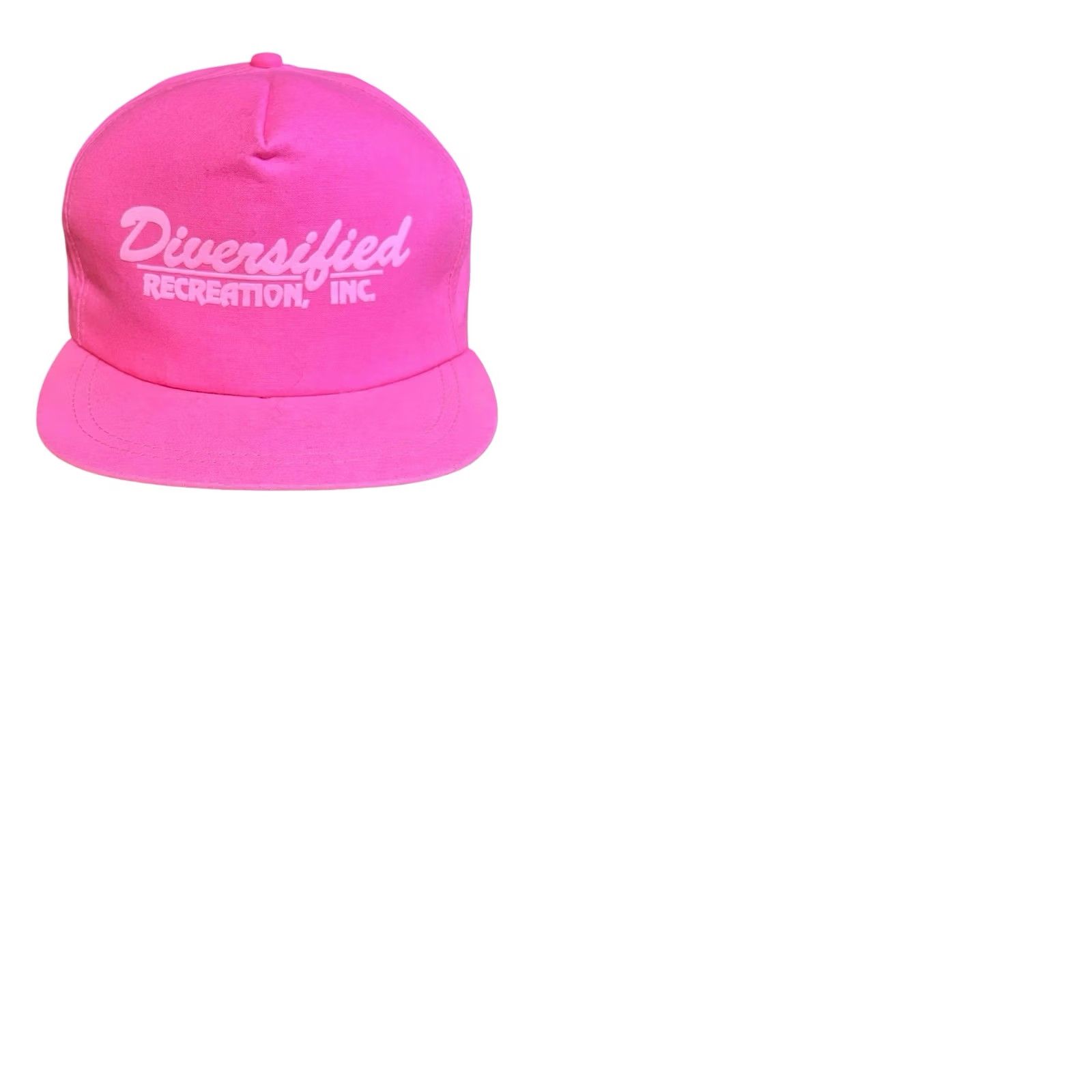 Pinko VINTAGE Diversified Recreation Inc Neon Pink Trucker Hat Baseball Cap Snapback Men's VTG Hat Size ONE SIZE - 9 Thumbnail
