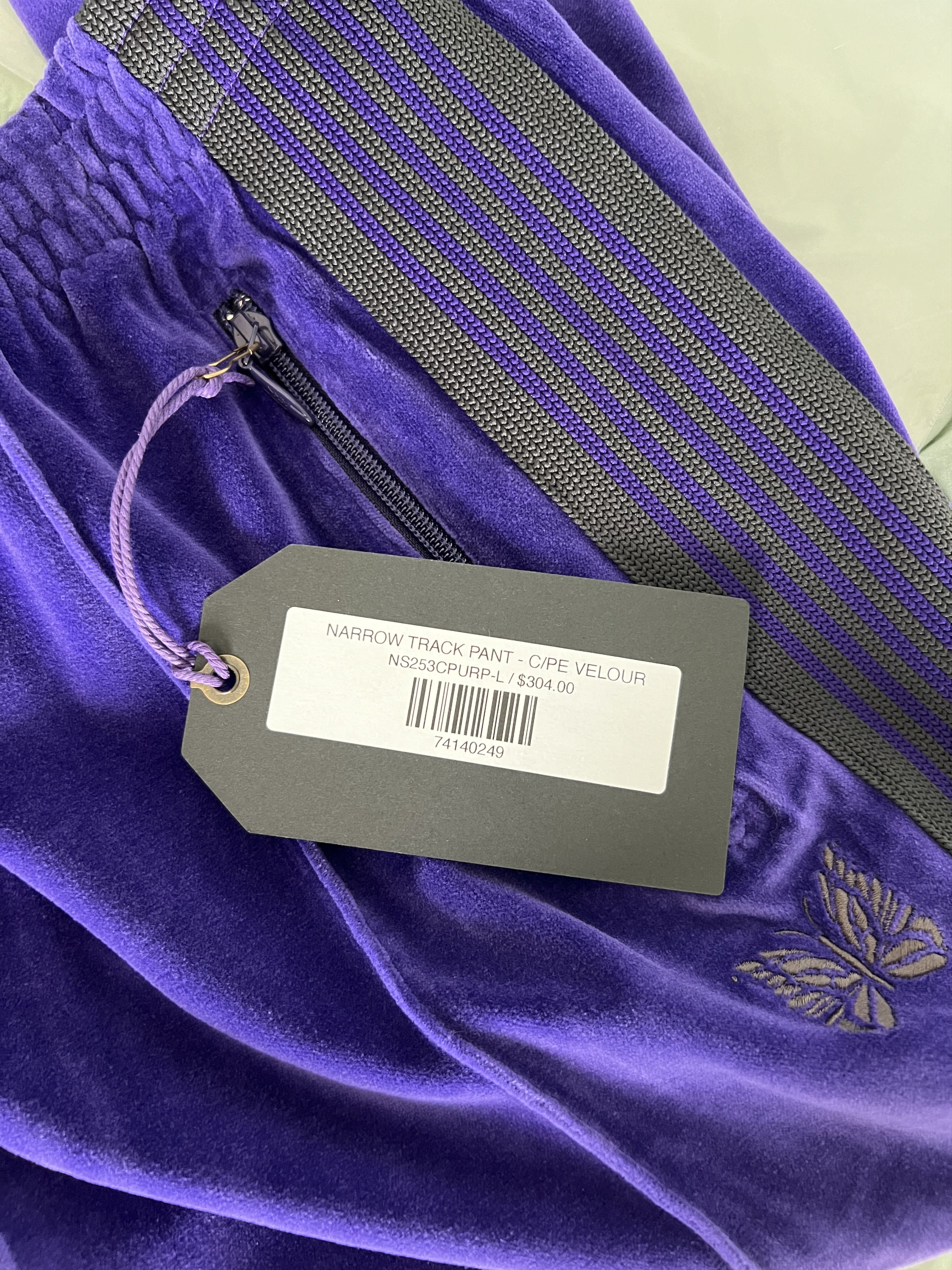 Needles Needles Velour Track Pants in Purple Size US 34 / EU 50 - 7 Thumbnail