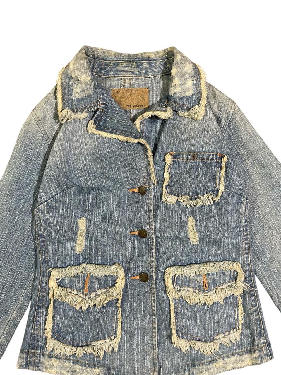Beams Plus Y2K Ray Beams Denim Jacket Size M / US 6-8 / IT 42-44 - 8 Thumbnail