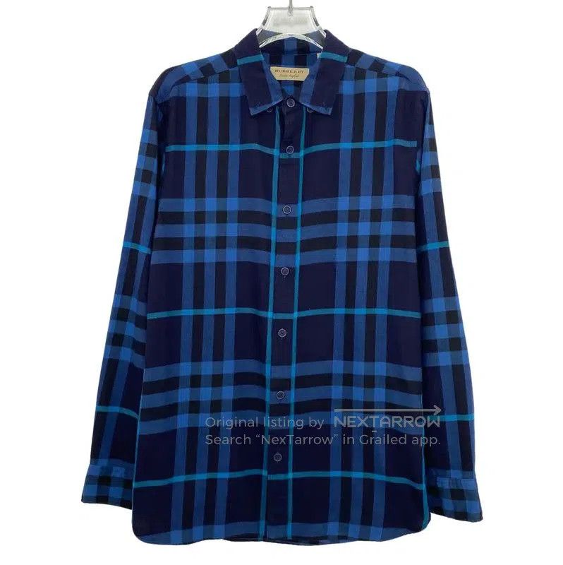 Burberry Burberry Blue Cotton Long Sleeve Shirt. Size US M / EU 48-50 / 2 - 1 Thumbnail