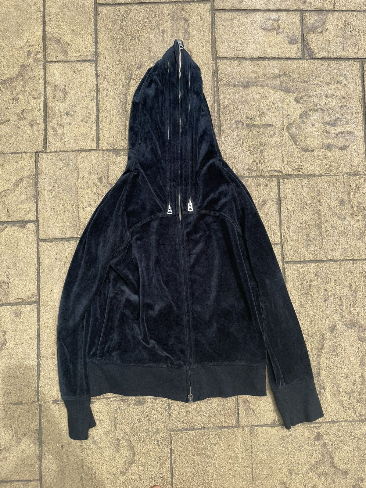 PPFM × Seditionaries PPFM Monster Multi Zip Hoodie Velvet Black Medium Size US M / EU 48-50 / 2 - 1 Thumbnail