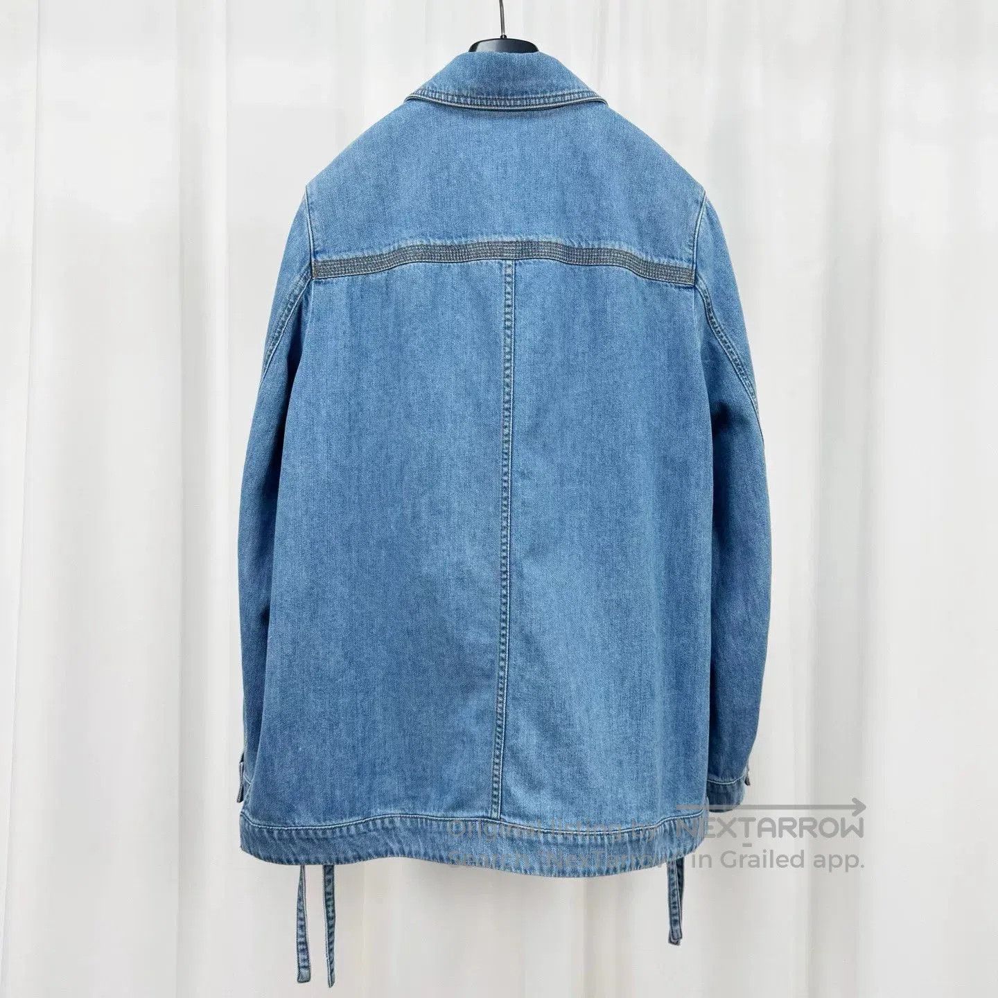 Loewe Loewe Denim Jacket with Leather Patch. Size US S / EU 44-46 / 1 - 1 Thumbnail