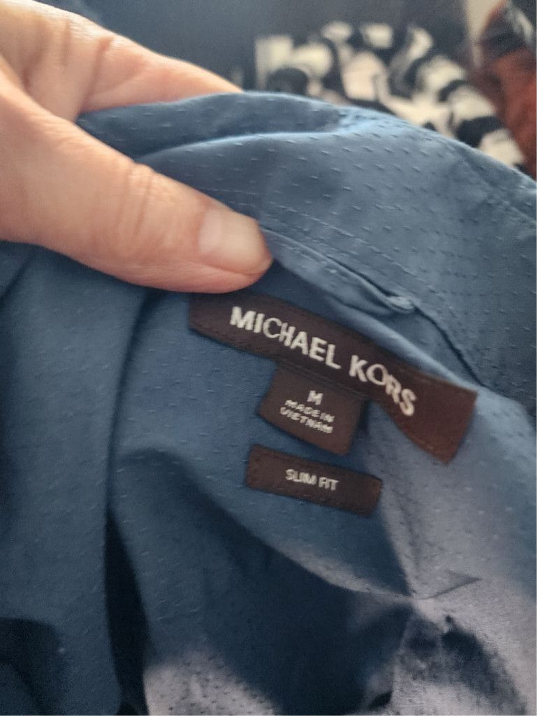 Michael Kors Men's Michael Kors Shirt, M, Blue Size US M / EU 48-50 / 2 - 5 Thumbnail