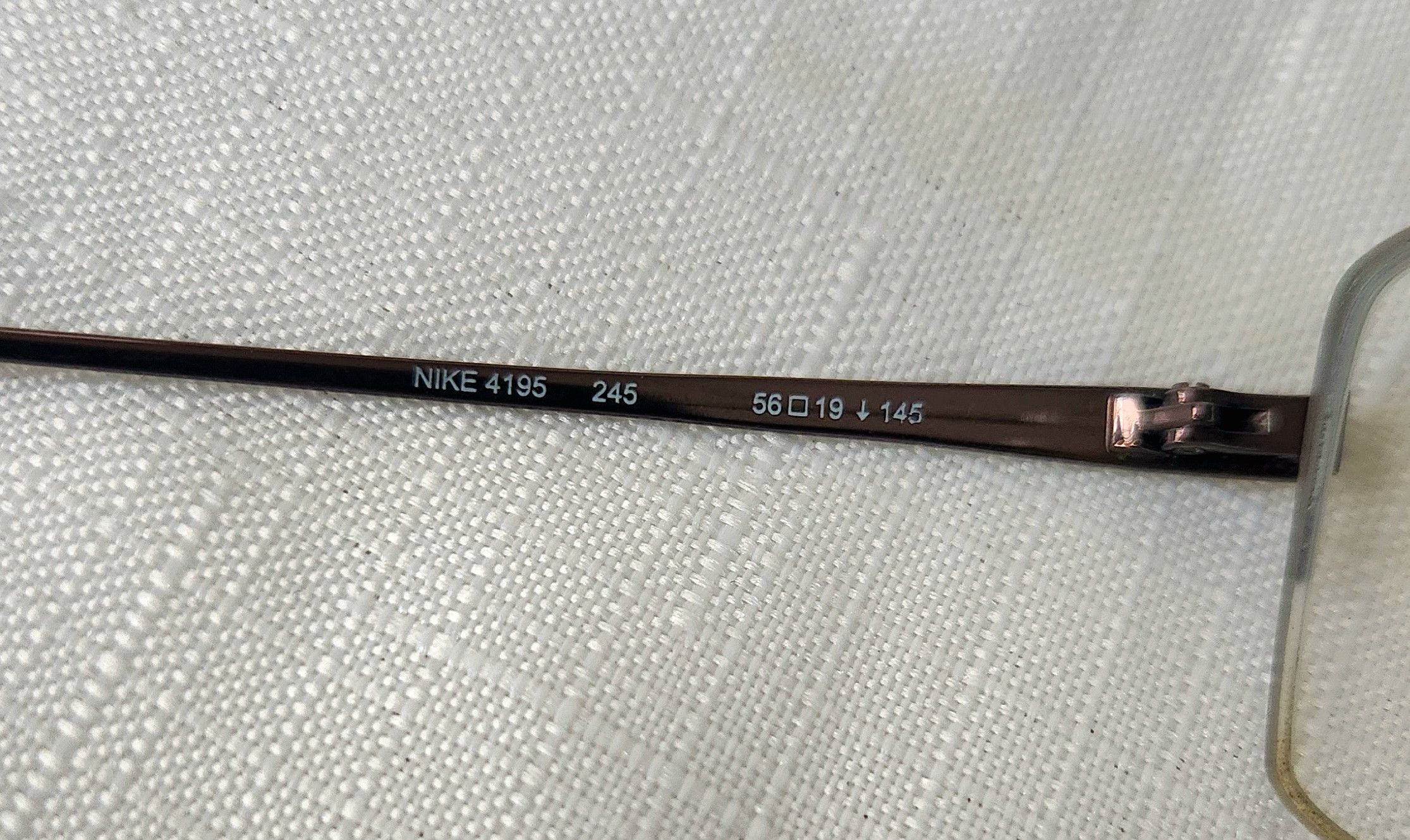 Nike Nike Eyeglasses 4195 245 Flexon Brown Full Rim Metal Frame Size ONE SIZE - 12 Thumbnail