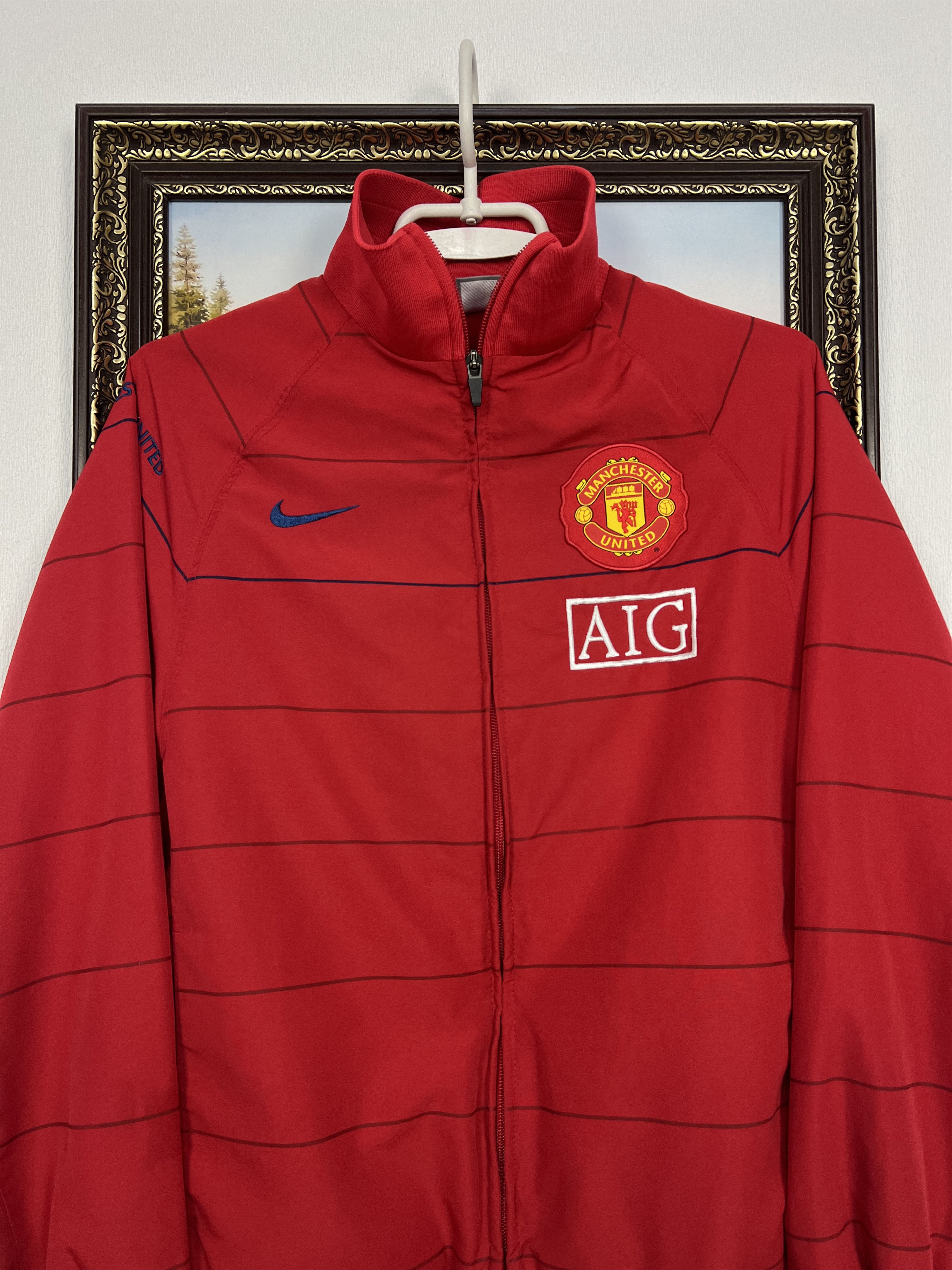 Nike Vintage Nike Manchester United Football Jacket Soccer Size US S / EU 44-46 / 1 - 2 Thumbnail
