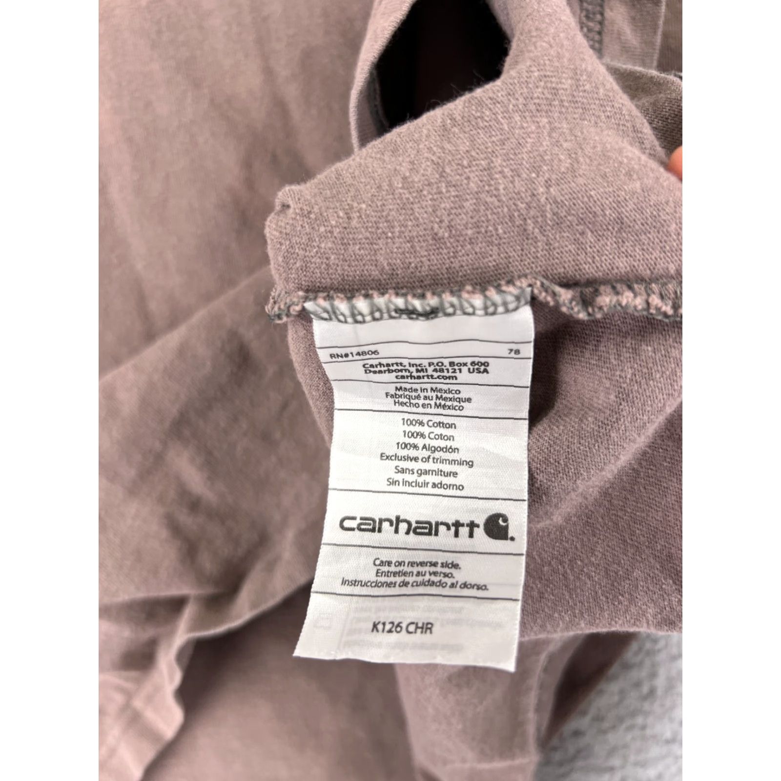 Carhartt Carhartt Shirt Men XL Red Long Sleeve Crew Neck Pocket Workwear Size US XL / EU 56 / 4 - 4 Thumbnail