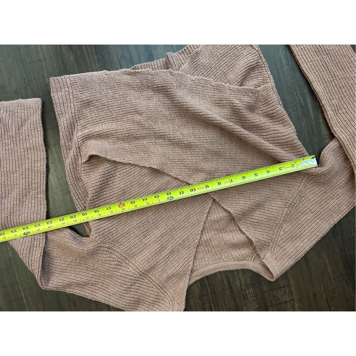 American Eagle Outfitters Aerie American Eagle Pink Ribbed Cross-Back Sweater, Sz Smal Size S / US 4 / IT 40 - 9 Thumbnail