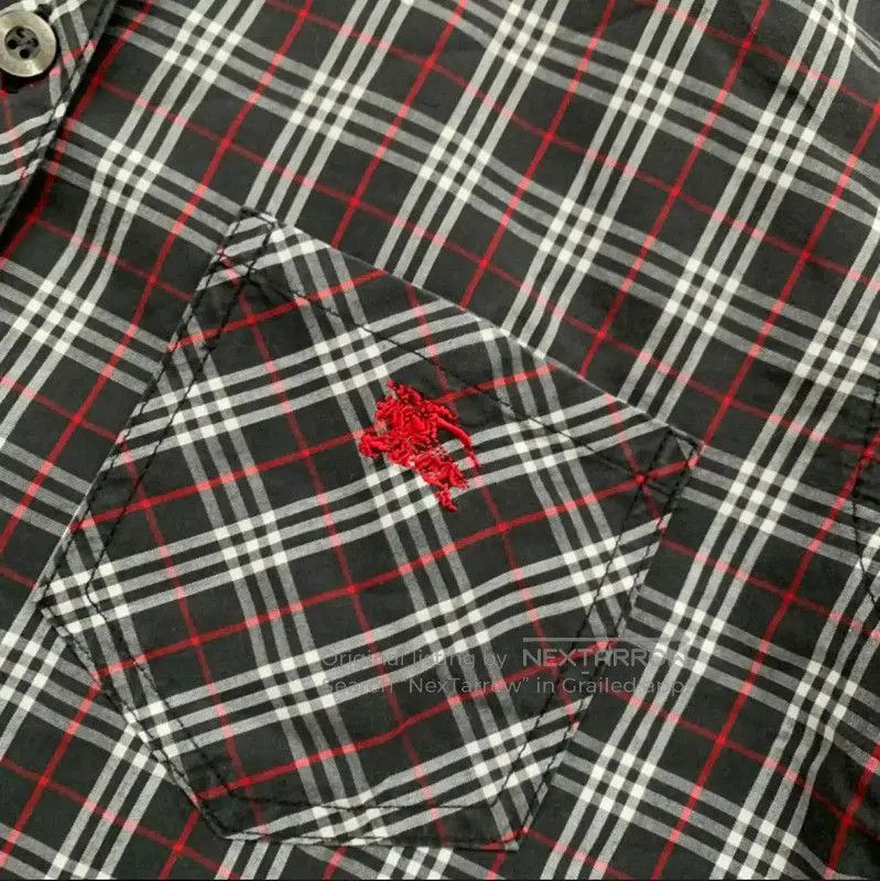 Burberry Burberry Black Cotton Long Sleeve Shirt. Size M / US 6-8 / IT 42-44 - 3 Thumbnail
