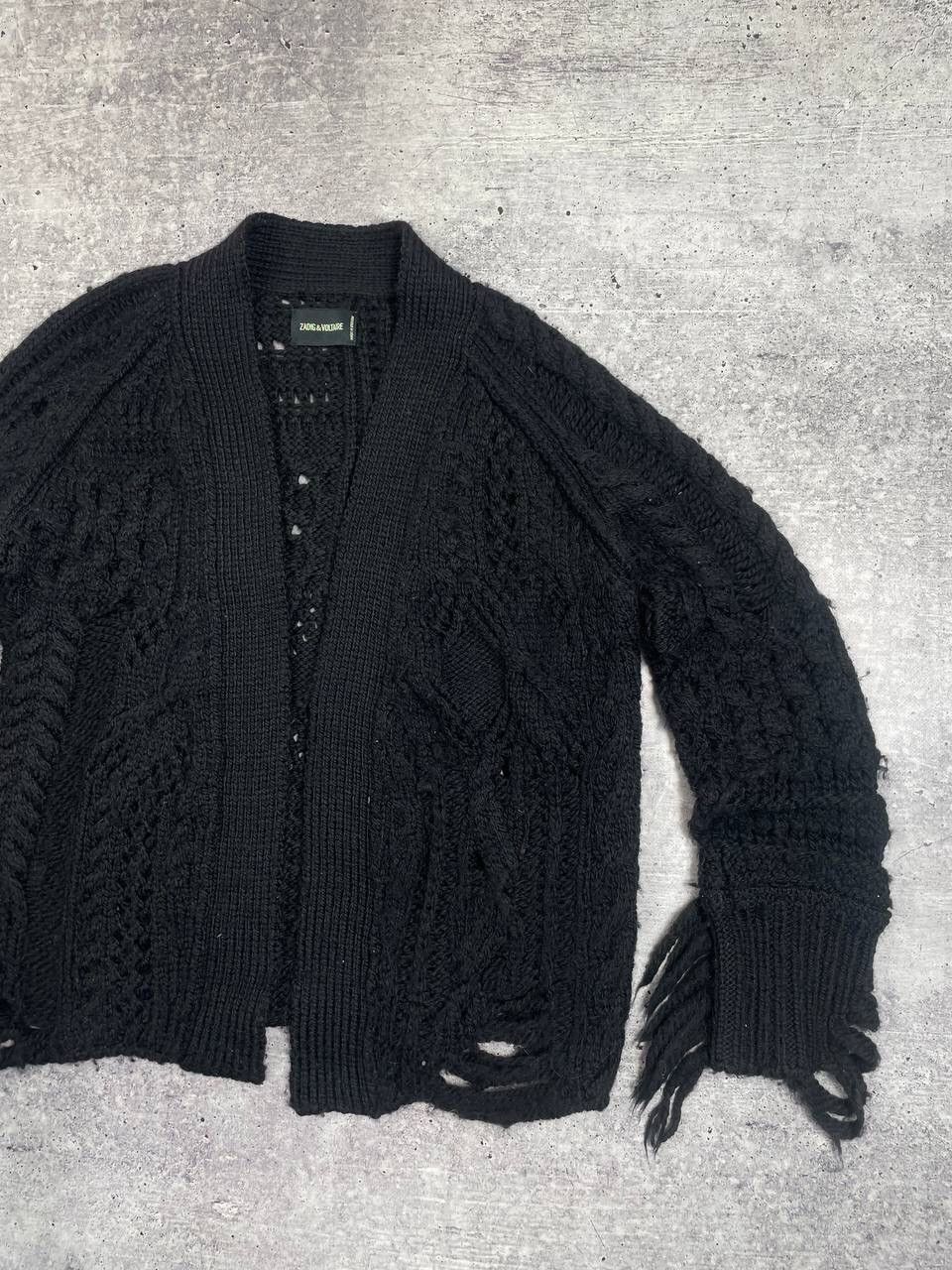 Zadig & Voltaire Zadig Voltaire Distressed Dalia Cardigan Sweater Y2K Size US M / EU 48-50 / 2 - 3 Thumbnail