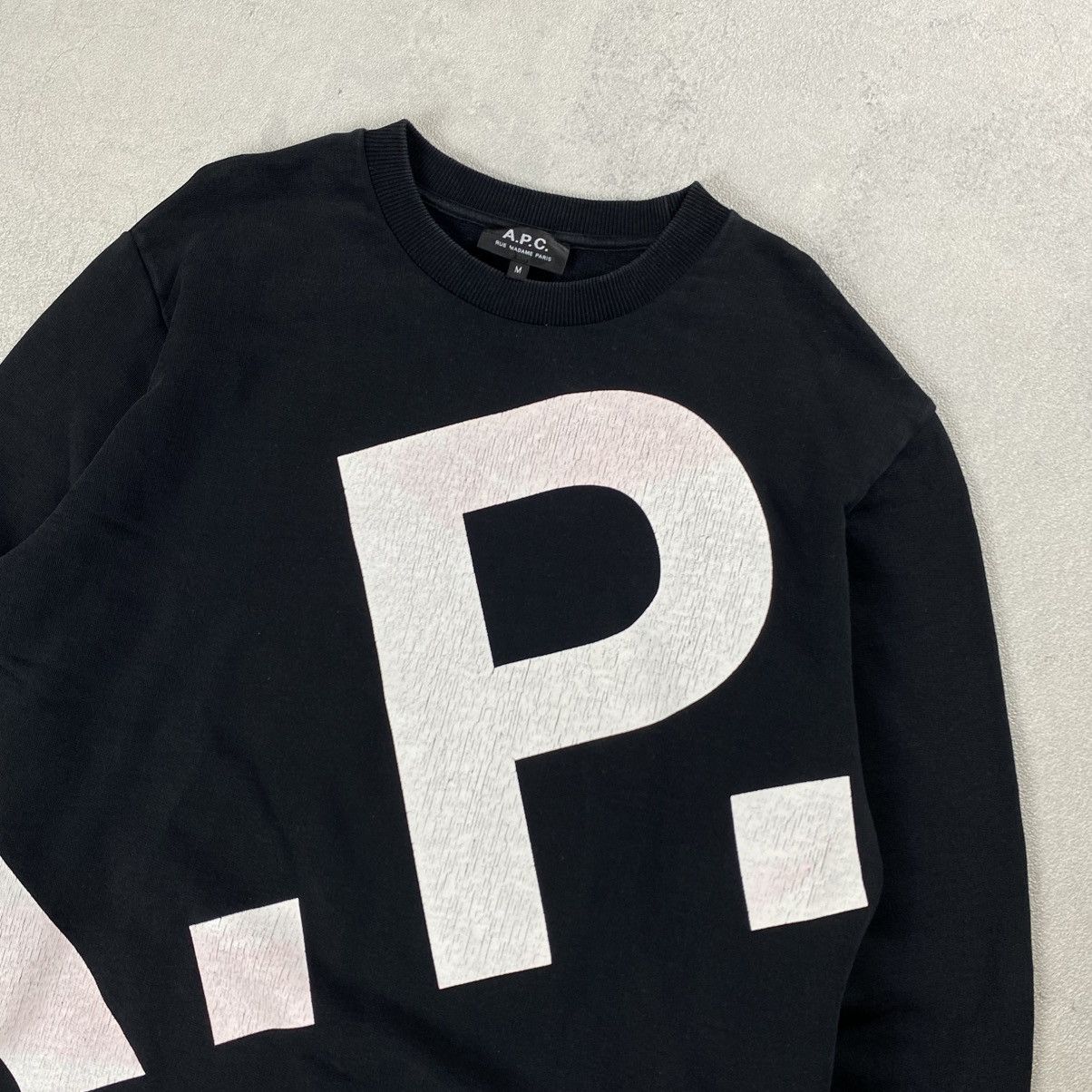 A.P.C. A.P.C. Black Cory Sweatshirt Size US M / EU 48-50 / 2 - 2 Thumbnail