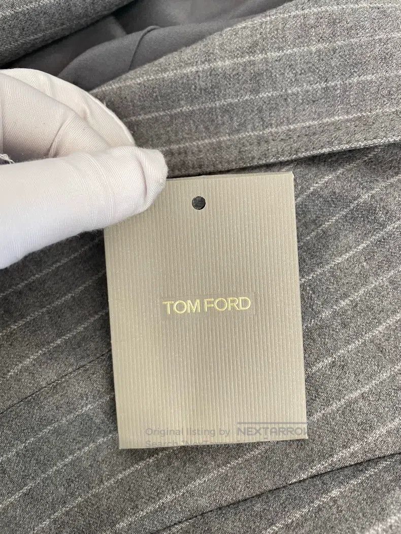 Tom Ford Tom Ford Gray Striped Wool Blazer Size 46L - 5 Thumbnail