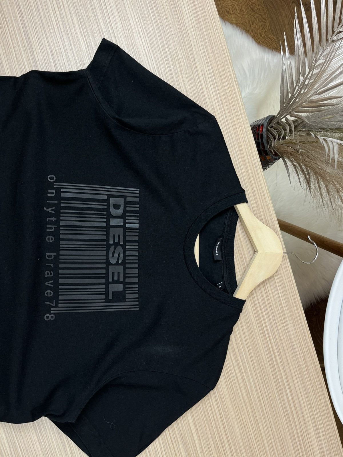 Diesel × Vintage Vintage Y2K Diesel Big Logo Script Japan Tee Shirt Size US L / EU 52-54 / 3 - 3 Thumbnail