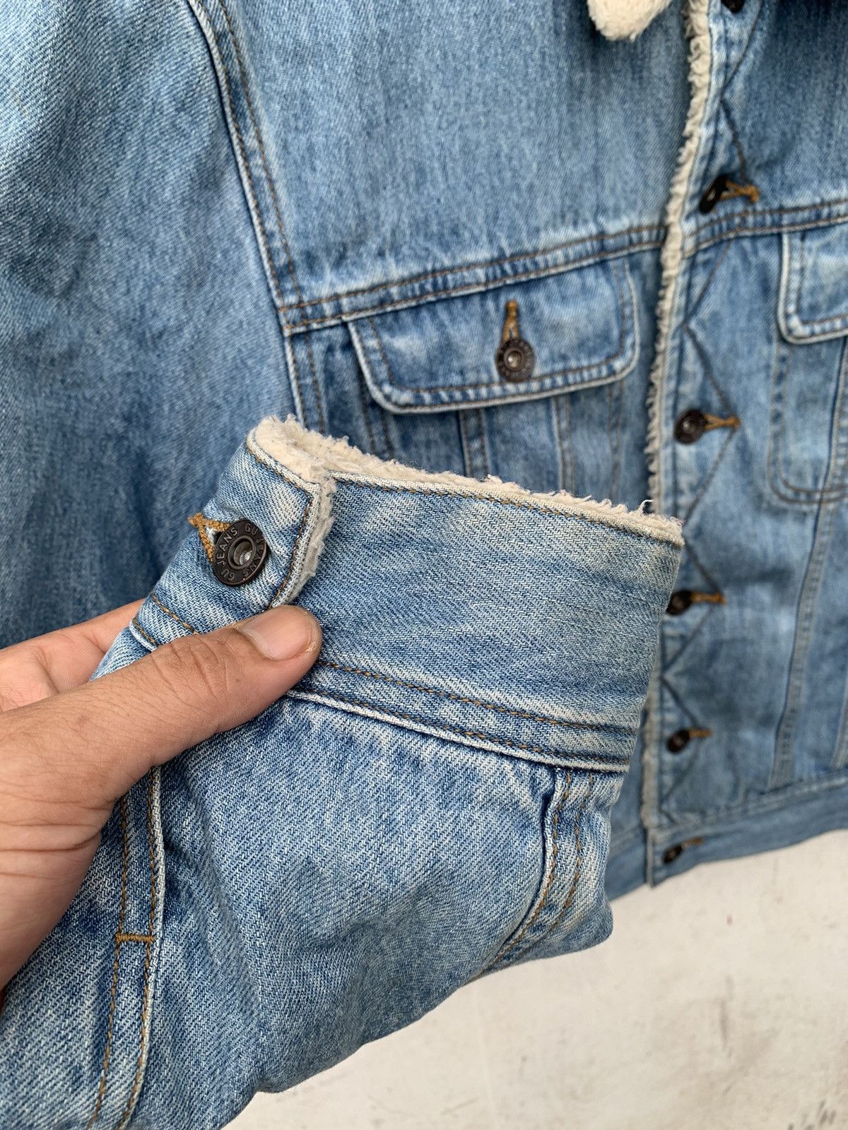 GU 🔥Steals🔥 GU Sherpa Lined Denim Jacket Mens Size US S / EU 44-46 / 1 - 6 Thumbnail