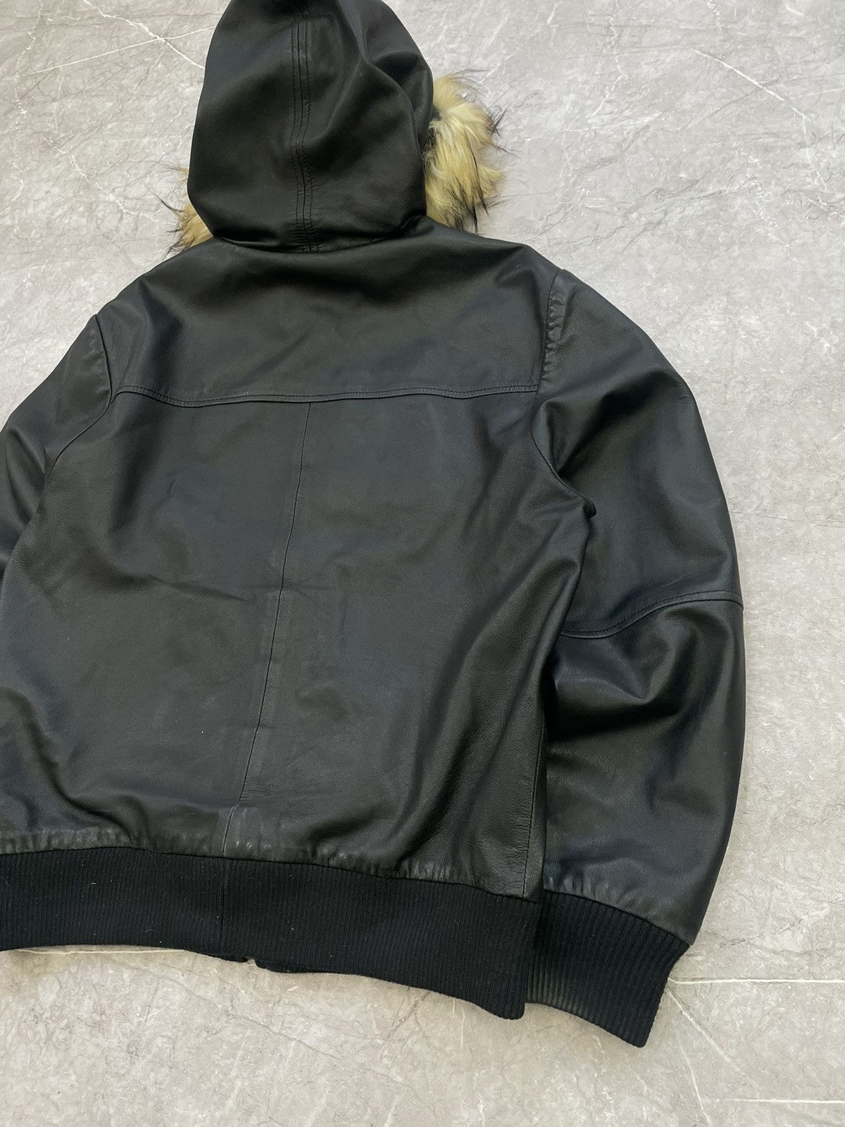 Hysteric Glamour × If Six Was Nine Avant Garde If Six Was Nine Style LEATHER Jacket fur Hood Size US M / EU 48-50 / 2 - 13 Thumbnail