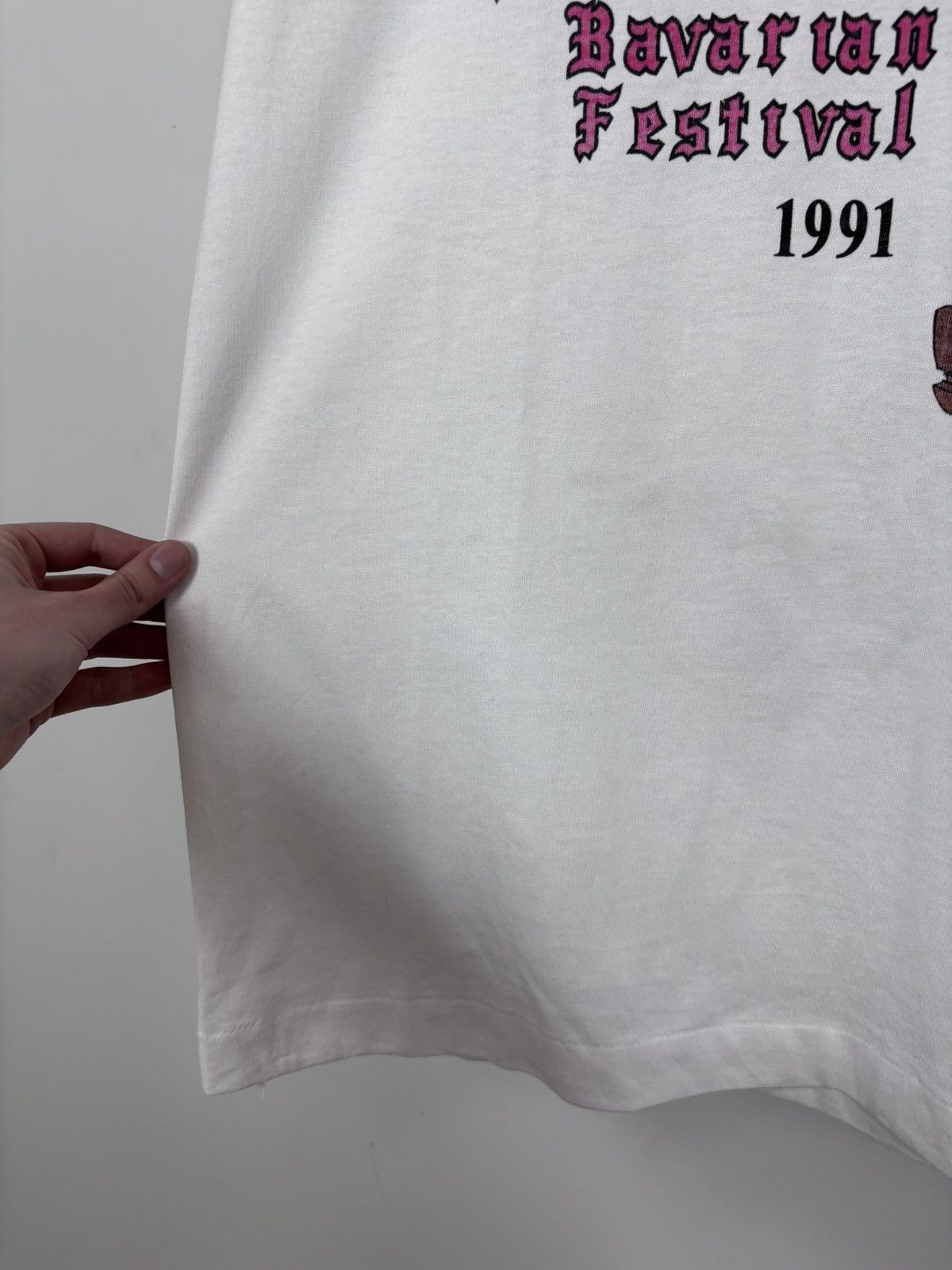 Vintage Vintage 1991 Bavarian Festival Frankenmuth Single Stitch Tee Size US XL / EU 56 / 4 - 10 Thumbnail