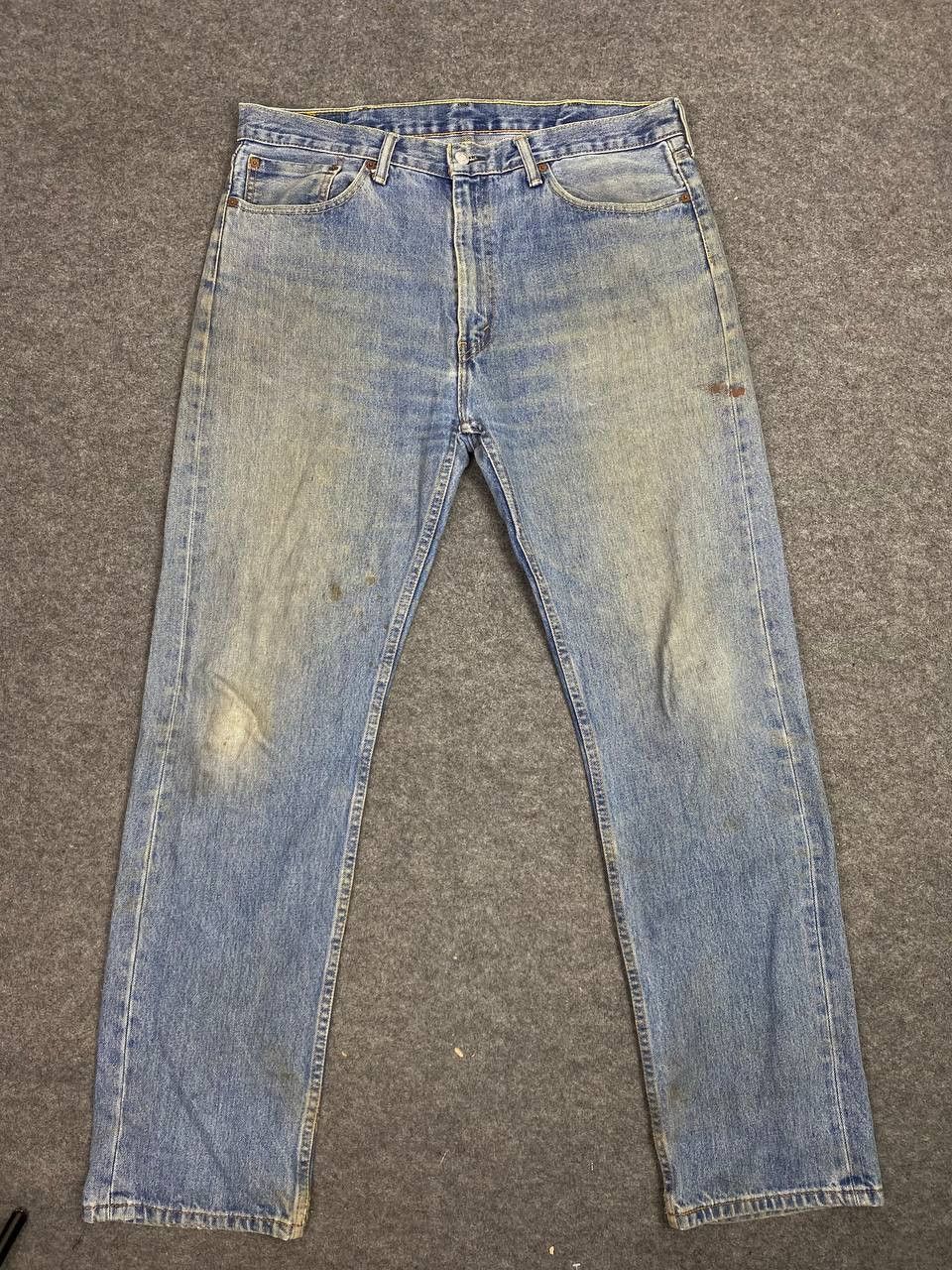 Levi's levis 505 relaxed fit denim nice design Size US 39 - 9 Thumbnail