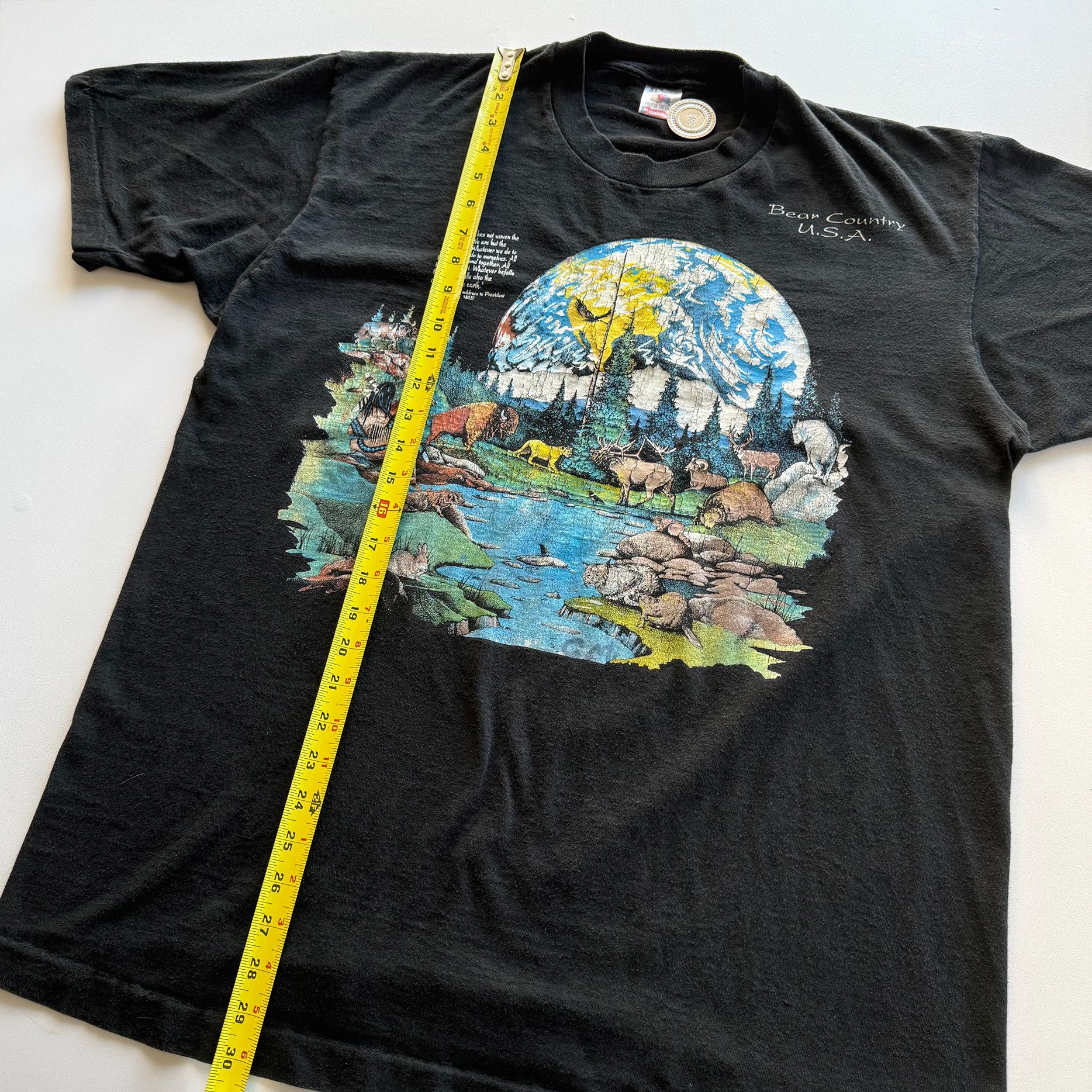 Vintage 1990s Vintage Nature Earth Day Bear Country Tee Size US XL / EU 56 / 4 - 10 Thumbnail