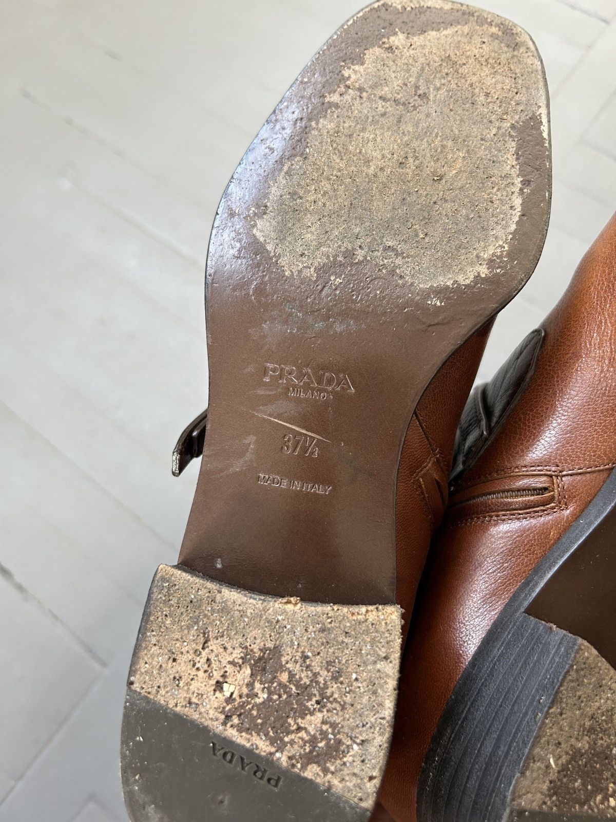 Prada Prada leather boots Size US 7.5 / IT 37.5 - 11 Thumbnail