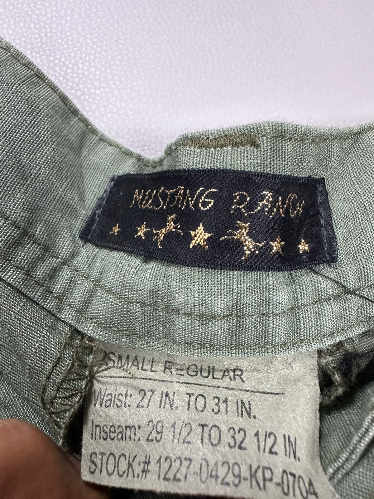 Japanese Brand Mustang Ranch Olive Cargo Pants Size US 30 / EU 46 - 7 Thumbnail