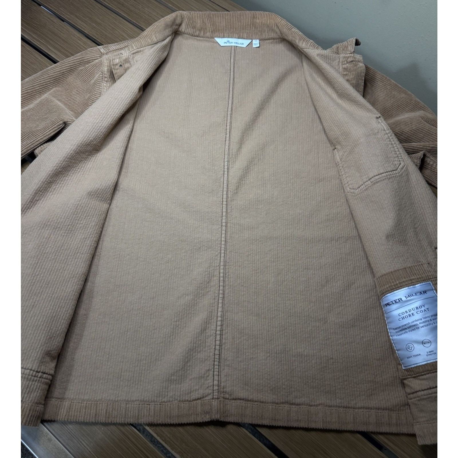 Peter Millar Peter Millar Corduroy Chore Coat Barn MF22Z18 Tan Mens XL Size US XL / EU 56 / 4 - 9 Thumbnail