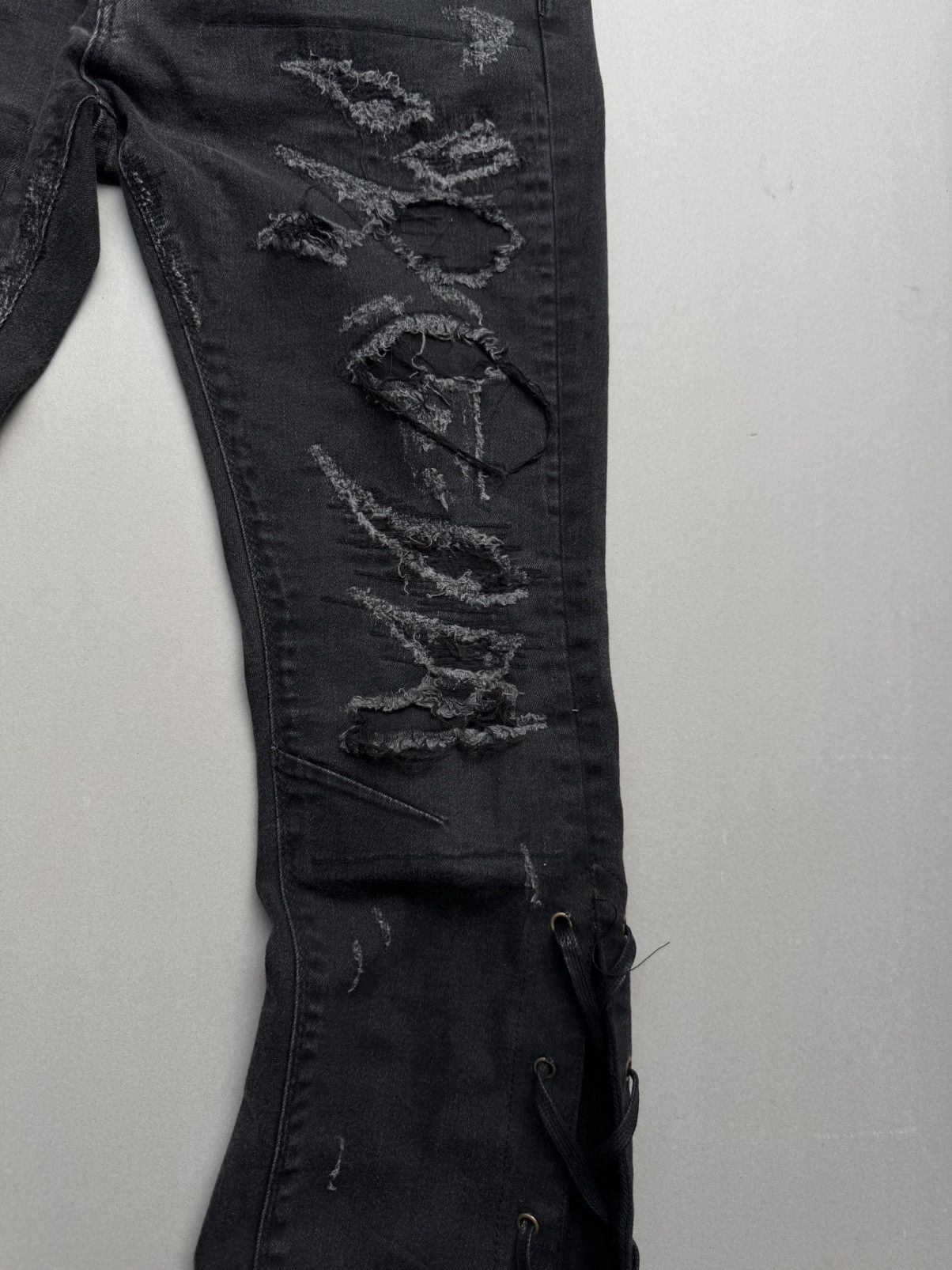 GOSTAR DE FUGA lace-up flare jeans Size US 28 / EU 44 - 3 Thumbnail