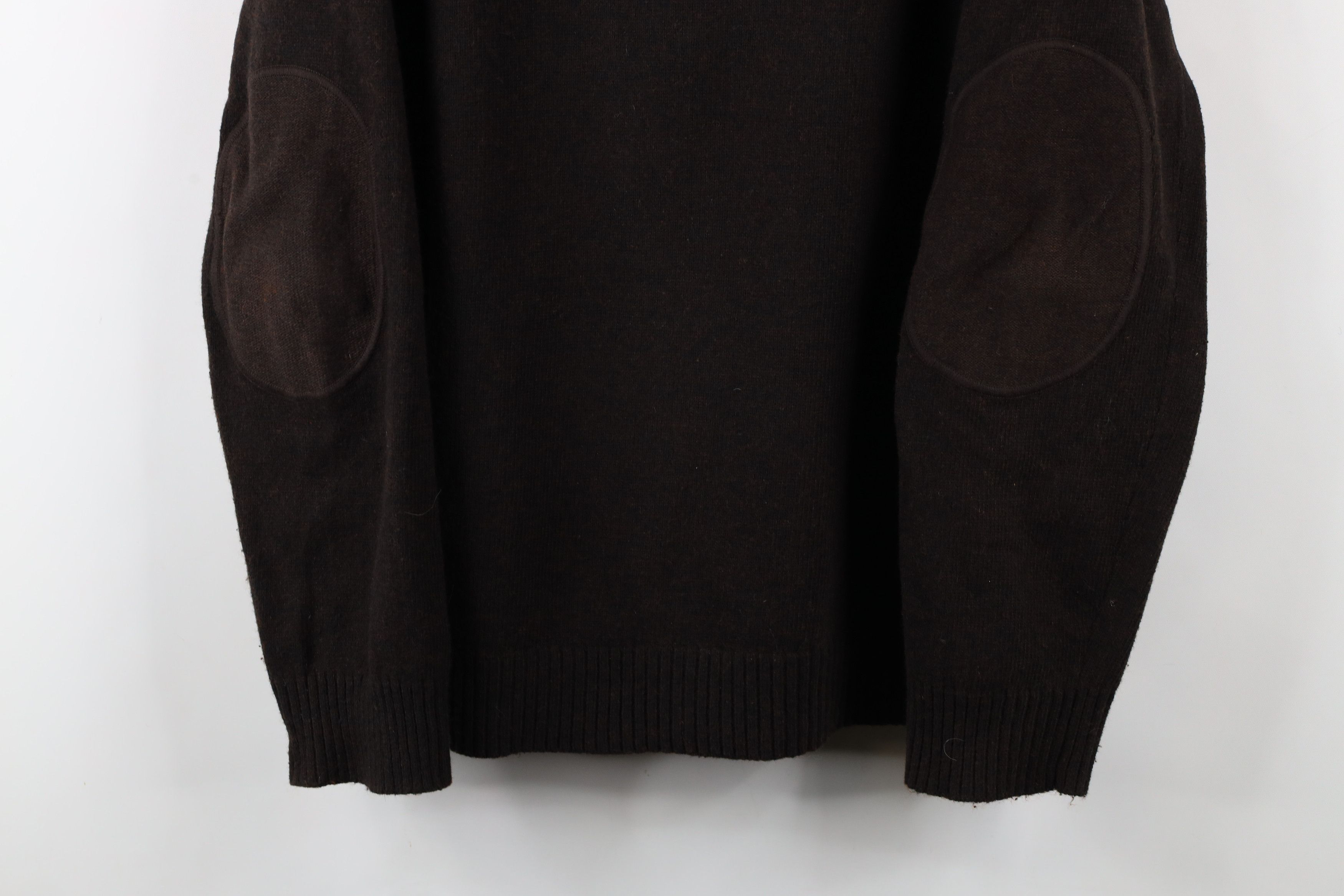 Gap × Vintage Vintage Y2K Gap Elbow Patch Knit Crewneck Sweater Brown Size US XL / EU 56 / 4 - 3 Thumbnail