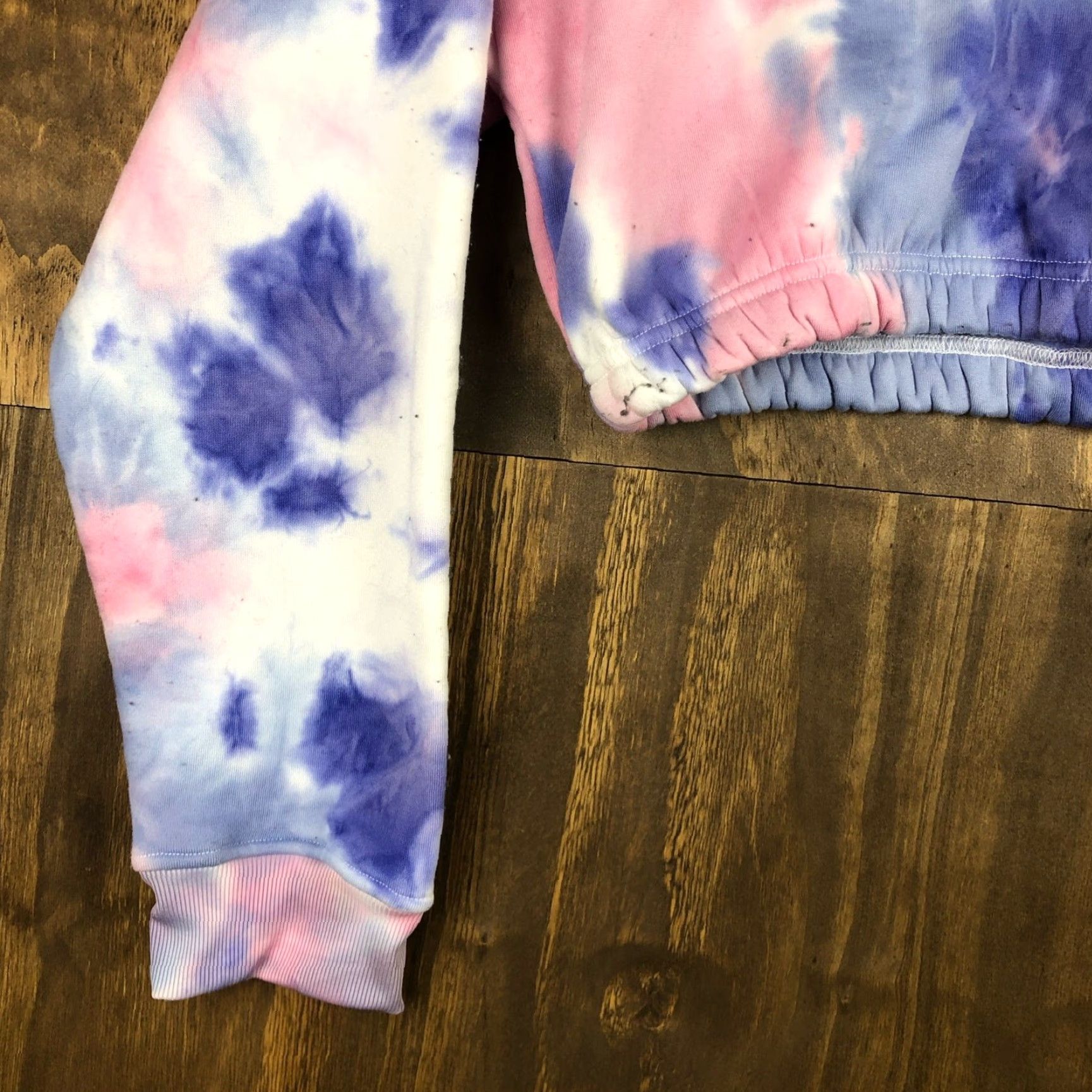 Vintage Tom & Jerry Womens Sweatshirt Tie Dye Cropped Hooded Y2K XL Pink Sweater Pullover Hooded Graphic Print Casual Streetwear Shirt Womens XL Size XL / US 12-14 / IT 48-50 - 3 Thumbnail