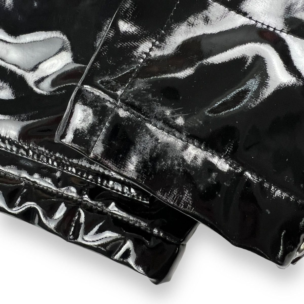 Supreme Supreme Black Vinyl Patent Leather Jacket Size US S / EU 44-46 / 1 - 3 Thumbnail