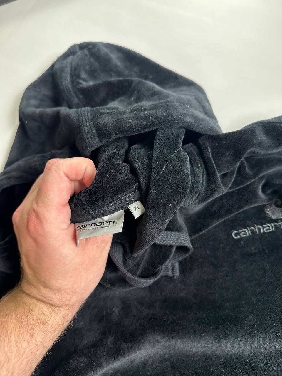 Carhartt Carhartt WIP Velour Hoodie Black Size US XL / EU 56 / 4 - 4 Thumbnail