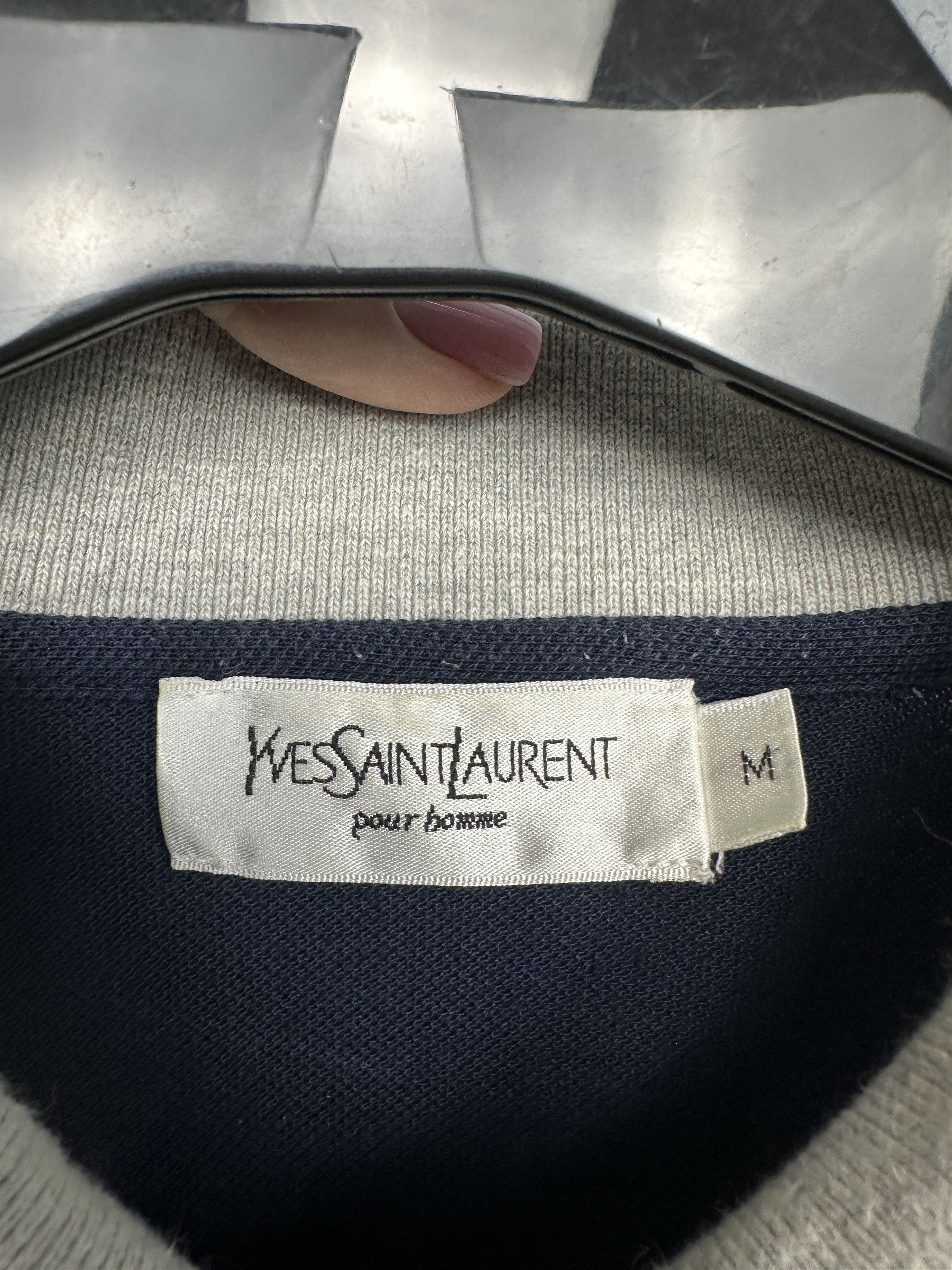 Yves Saint Laurent Yves Saint Laurent YSL Mens Big Logo Polo Shirt Size US M / EU 48-50 / 2 - 4 Thumbnail