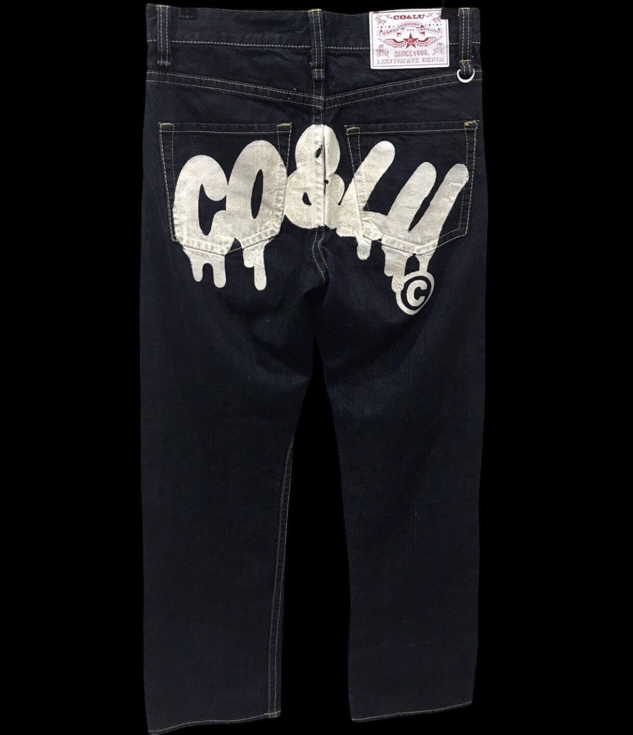 Japanese Brand CO&LU Japan Hysteric Twin Eyes Big Print Denim Size US 30 / EU 46 - 2 Thumbnail