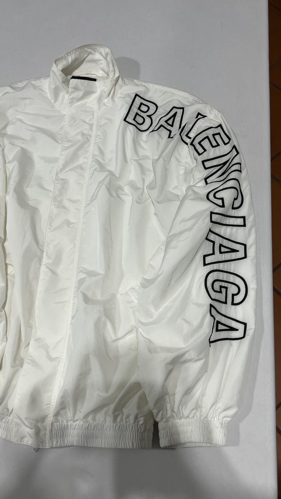 Balenciaga Balenciaga White Track Jacket Side Logo Size US L / EU 52-54 / 3 - 3 Thumbnail