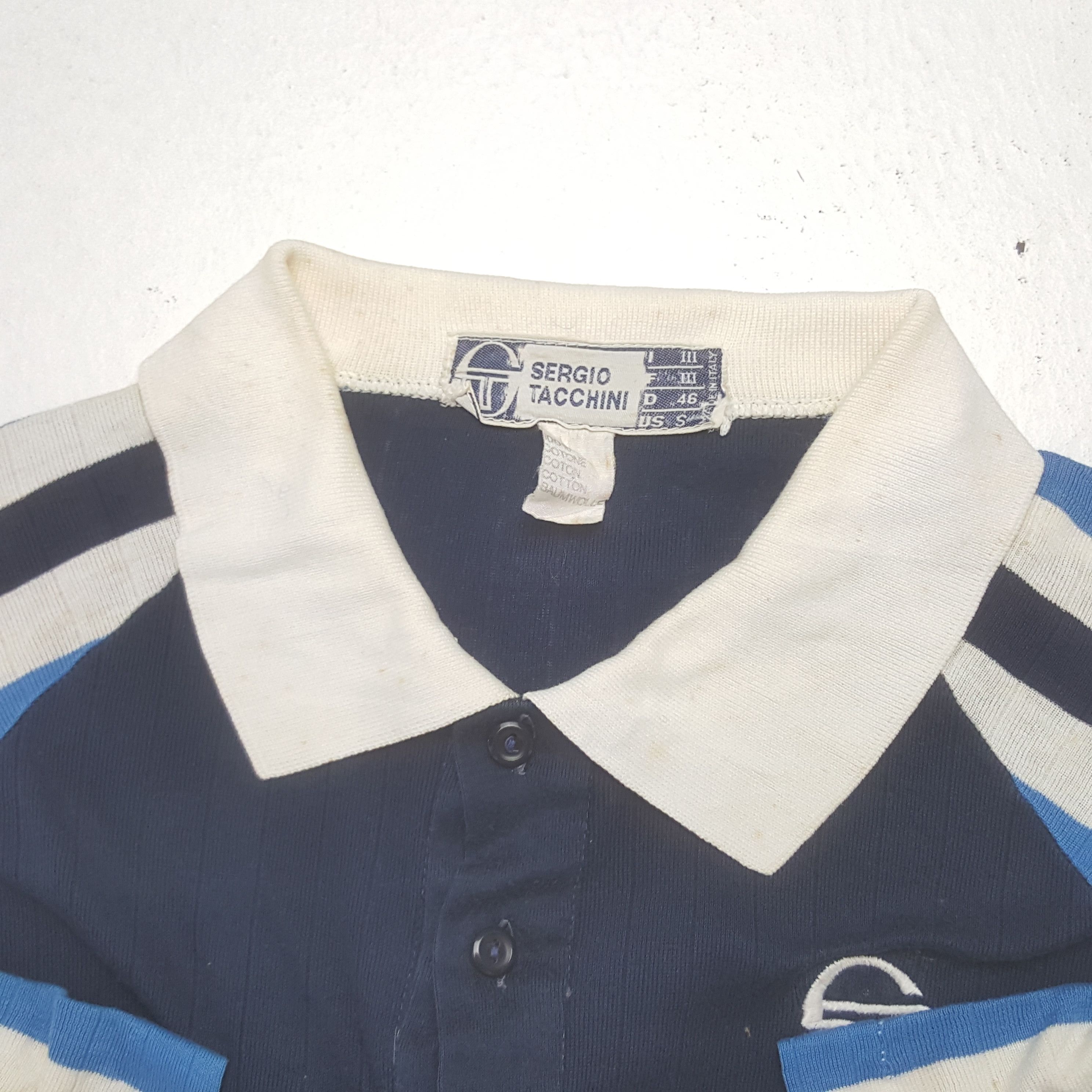 Sergio Tacchini Vintage Sergio Tacchini 90's Tennis Polo Shirt C319N63 Size US S / EU 44-46 / 1 - 4 Thumbnail