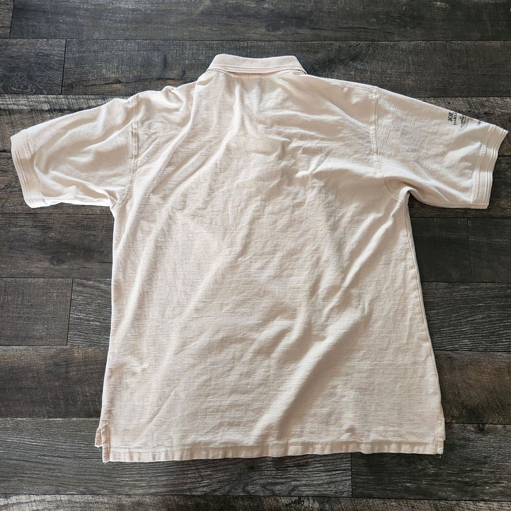 Harley Davidson VINTAGE Harley-Davidson Polo Shirt Mens XL Tan Brown Logo Button Short Sleeve Collared Blended Cotton Size US XL / EU 56 / 4 - 7 Thumbnail