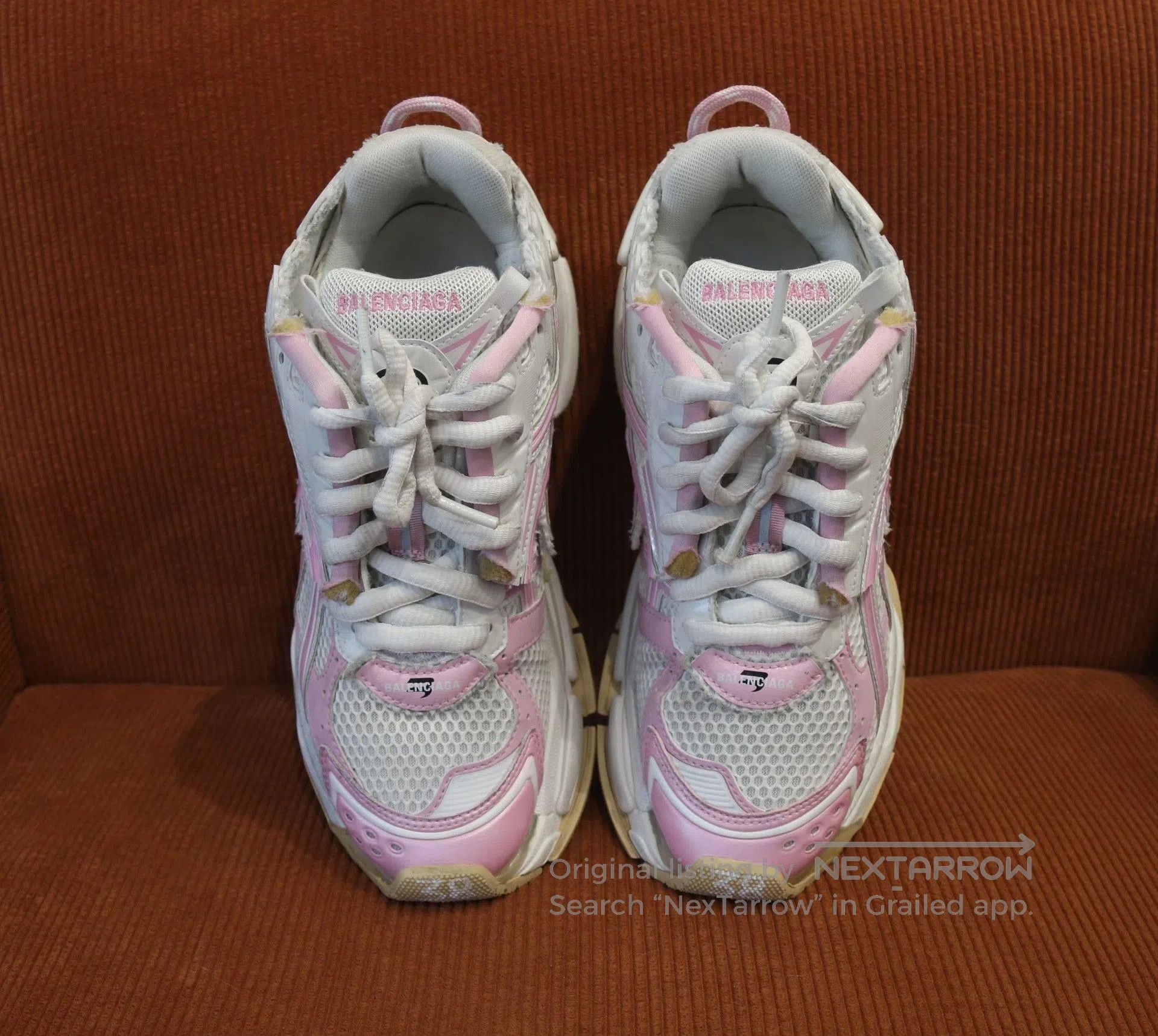 Balenciaga Balenciaga Runner Pink White Dad Shoes. Size US 7 / IT 37 - 4 Thumbnail
