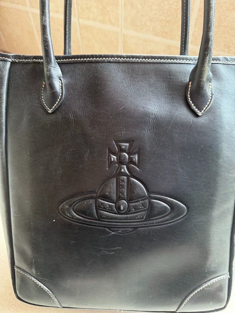 Vivienne Westwood Vivienne Westwood Black Saturn embossed square postman's p Size ONE SIZE - 2 Thumbnail