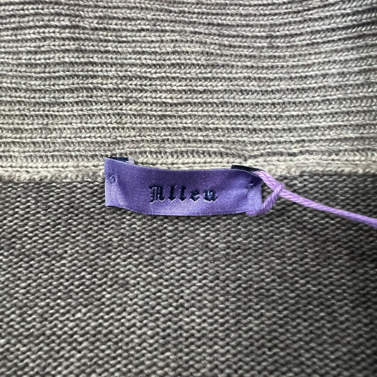 Altea Altea Wool Cashmere Shawl Collar V-Neck Sweater Gray Italy Size US XL / EU 56 / 4 - 13 Thumbnail