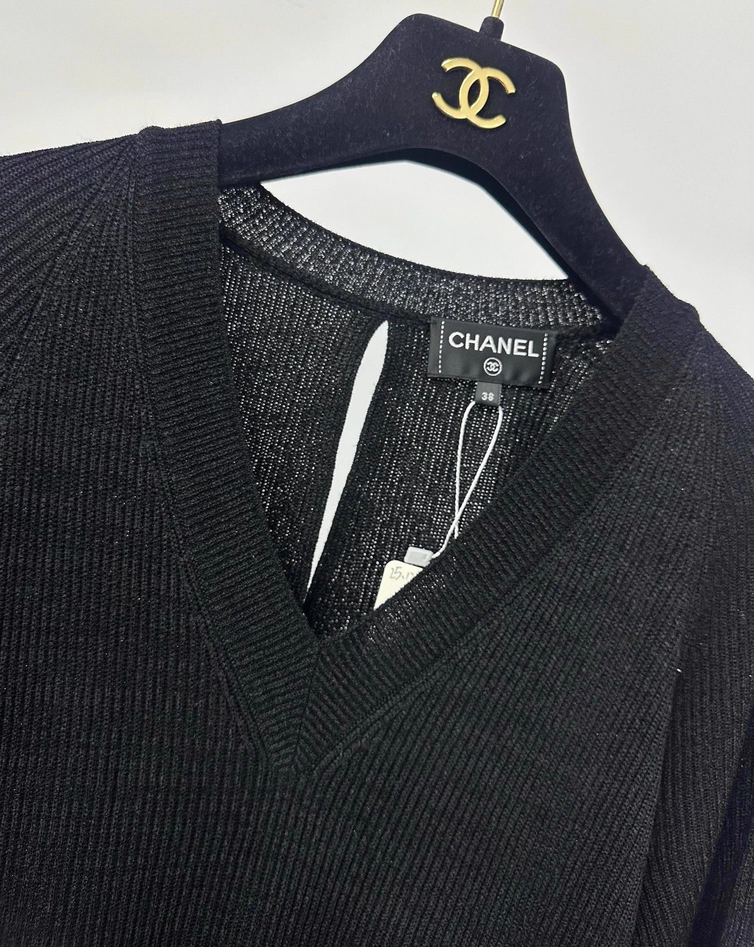 Chanel Chanel black knit blouse dress FR38 Size S / US 4 / IT 40 - 3 Thumbnail