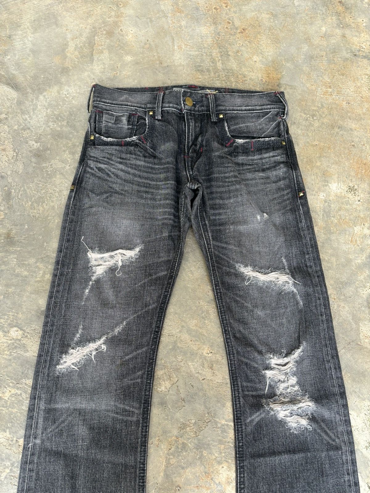 Hysteric Glamour Distreessed Denim Liberto xxx Ifsixwasnine Style Jeans Size US 31 - 4 Thumbnail