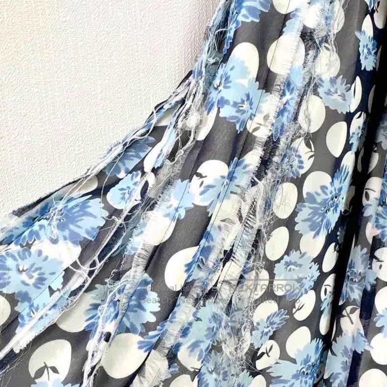 Comme des Garcons Comme Des Garcons size M Velvet ribbon floral wrap skirt Size 23" - 6 Thumbnail