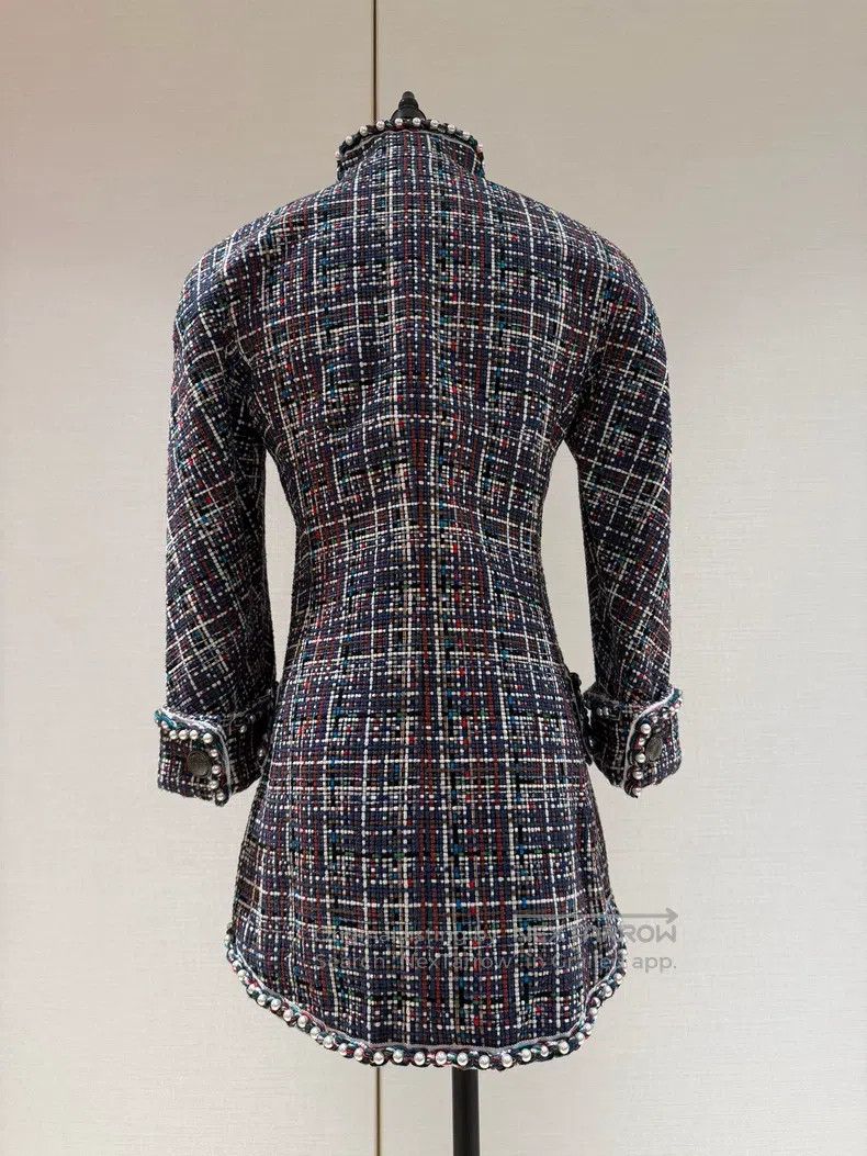 Chanel Chanel Tweed pearl jacket Size XXS / US 00 / IT 34 - 2 Thumbnail